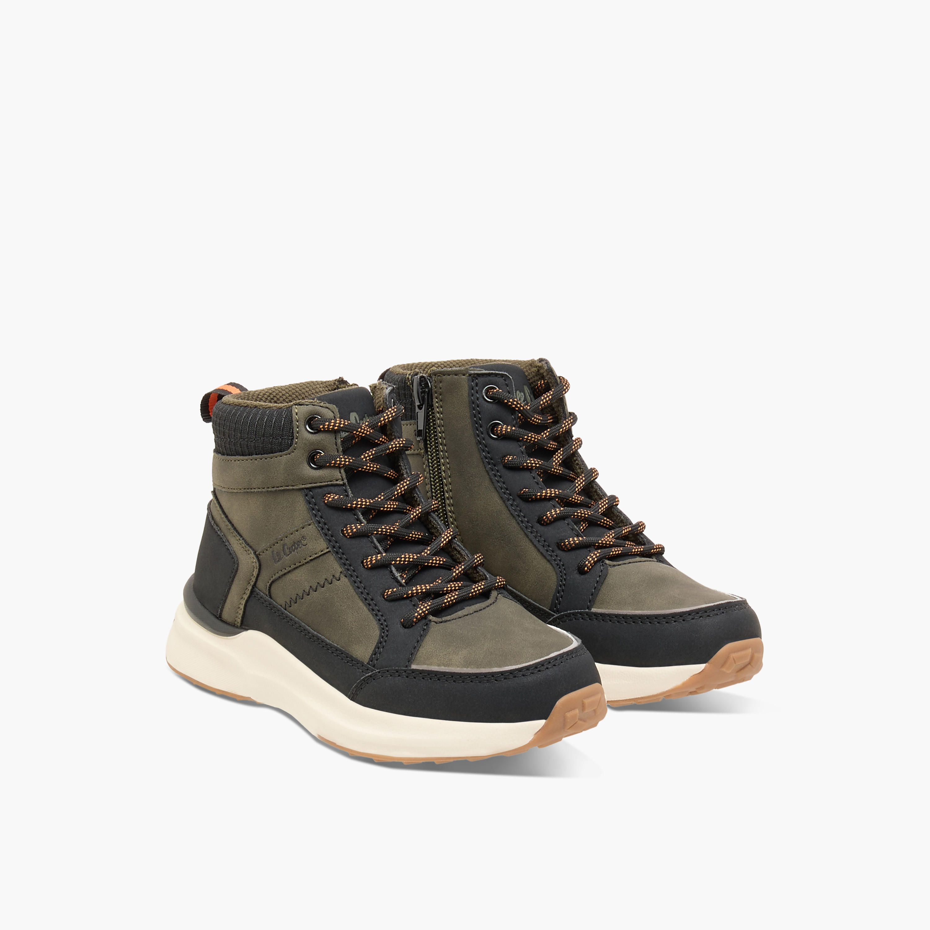 Lee Cooper Kids' High Top Sneakers with Lace-Up Closure-boys-shoes-boots-image-7