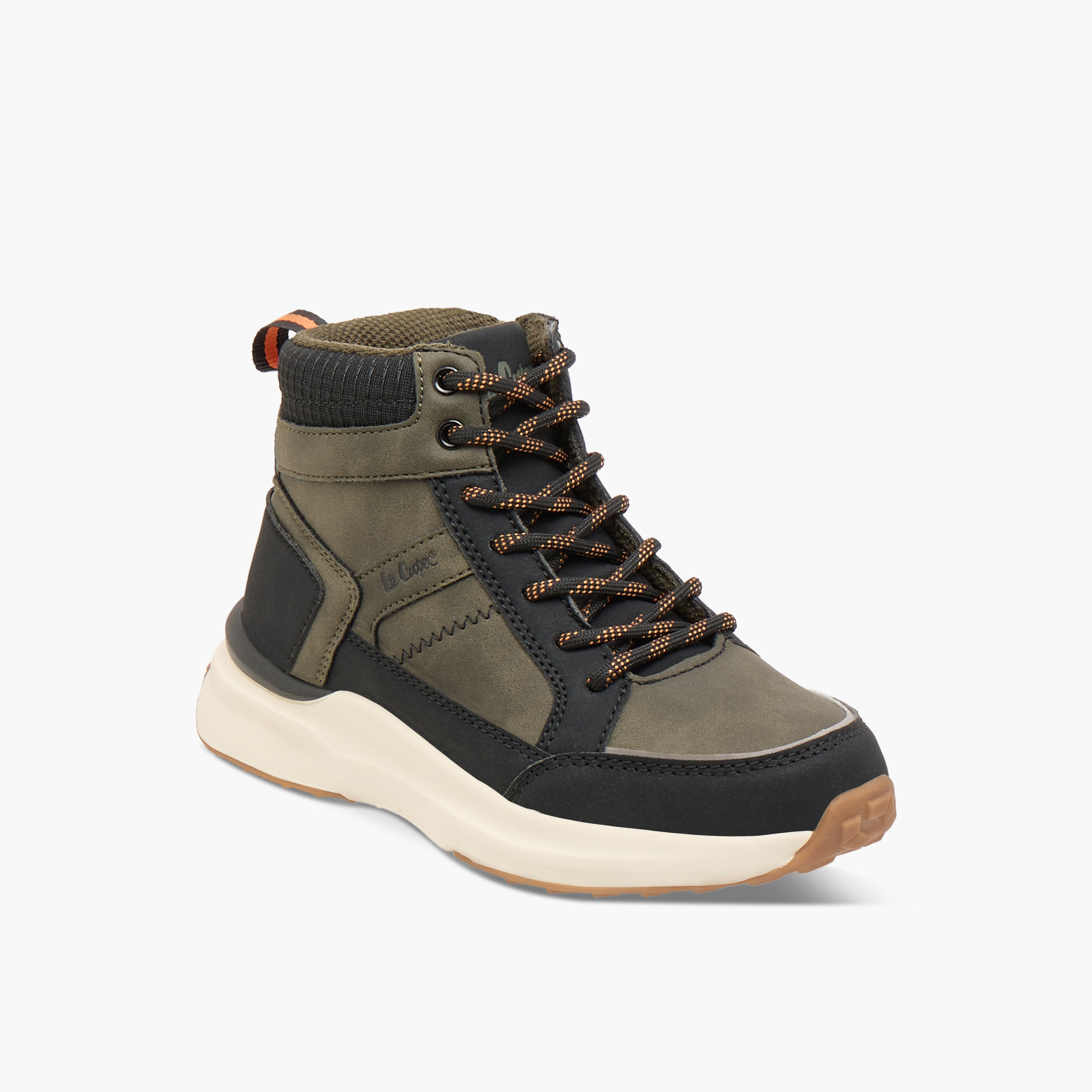 Lee Cooper Kids' High Top Sneakers with Lace-Up Closure-boys-shoes-boots-image-8