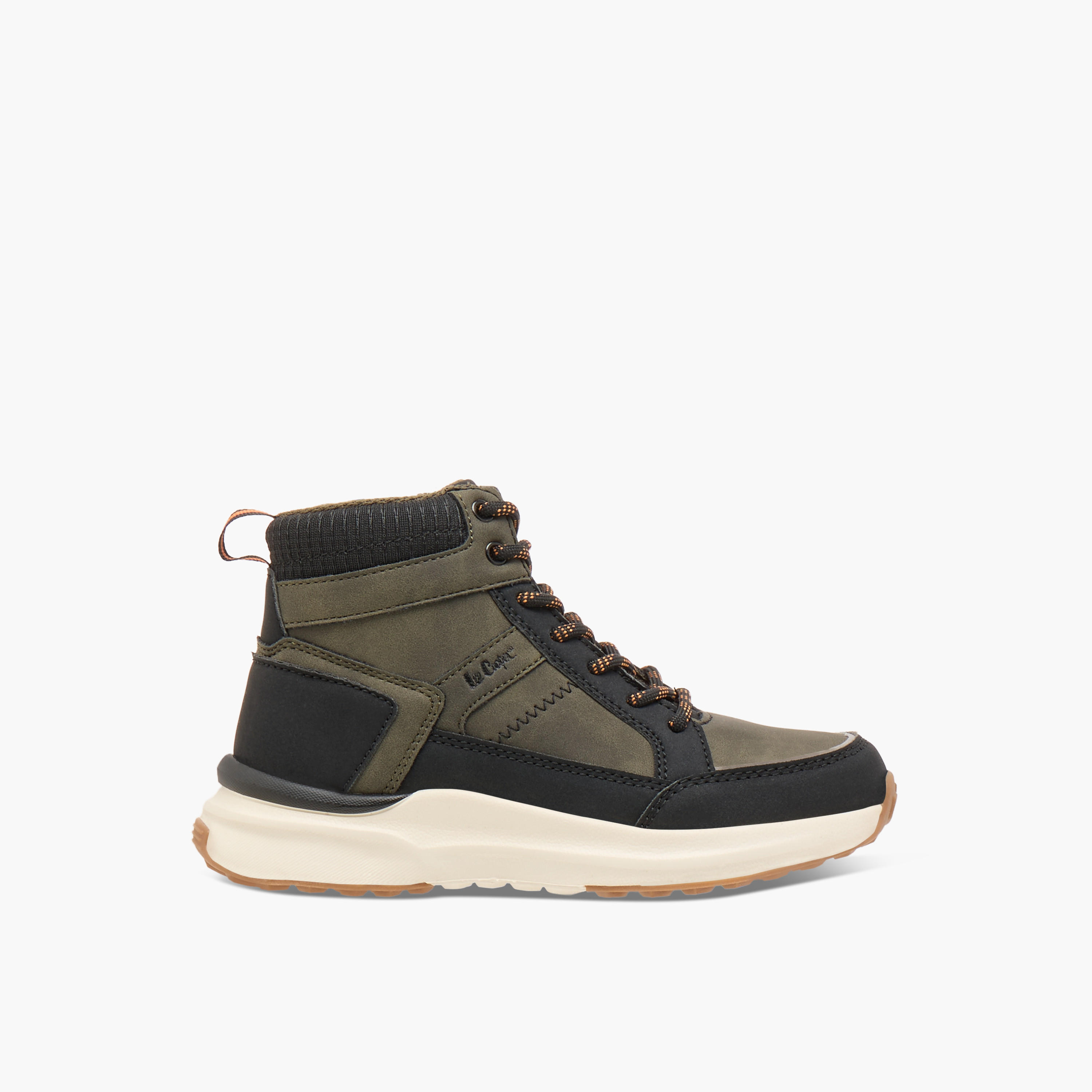 Lee Cooper Kids' High Top Sneakers with Lace-Up Closure-boys-shoes-boots-image-9