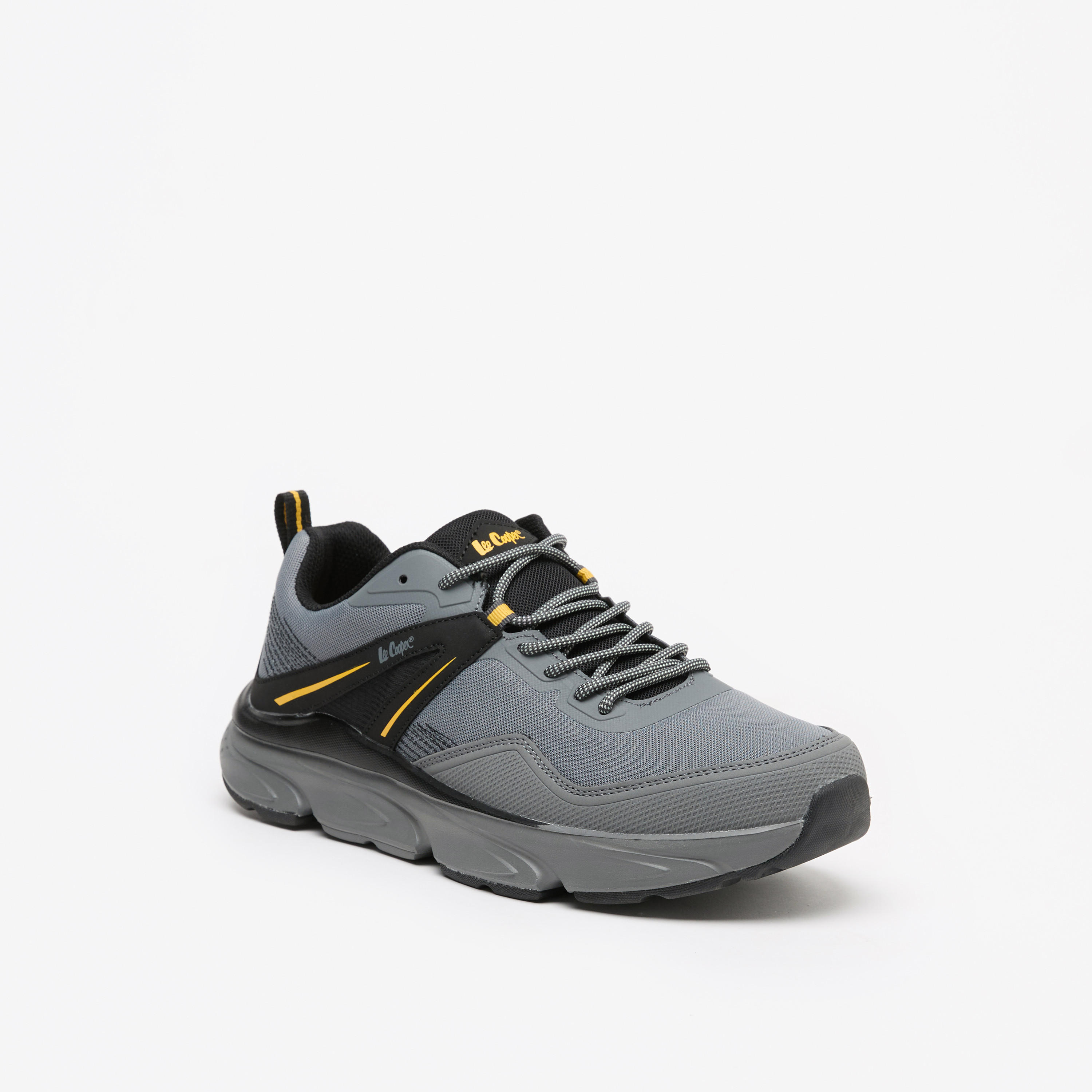 Lee Cooper Men's Panelled Low Ankle Lace-Up Sneakers-men-shoes-sneakers-image-6
