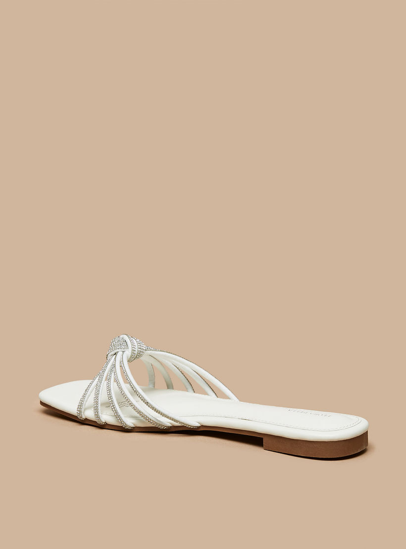 Flora Bella Embellished Slip-On Sandals with Knot Detail-women-shoes-flats-sandals-image-2