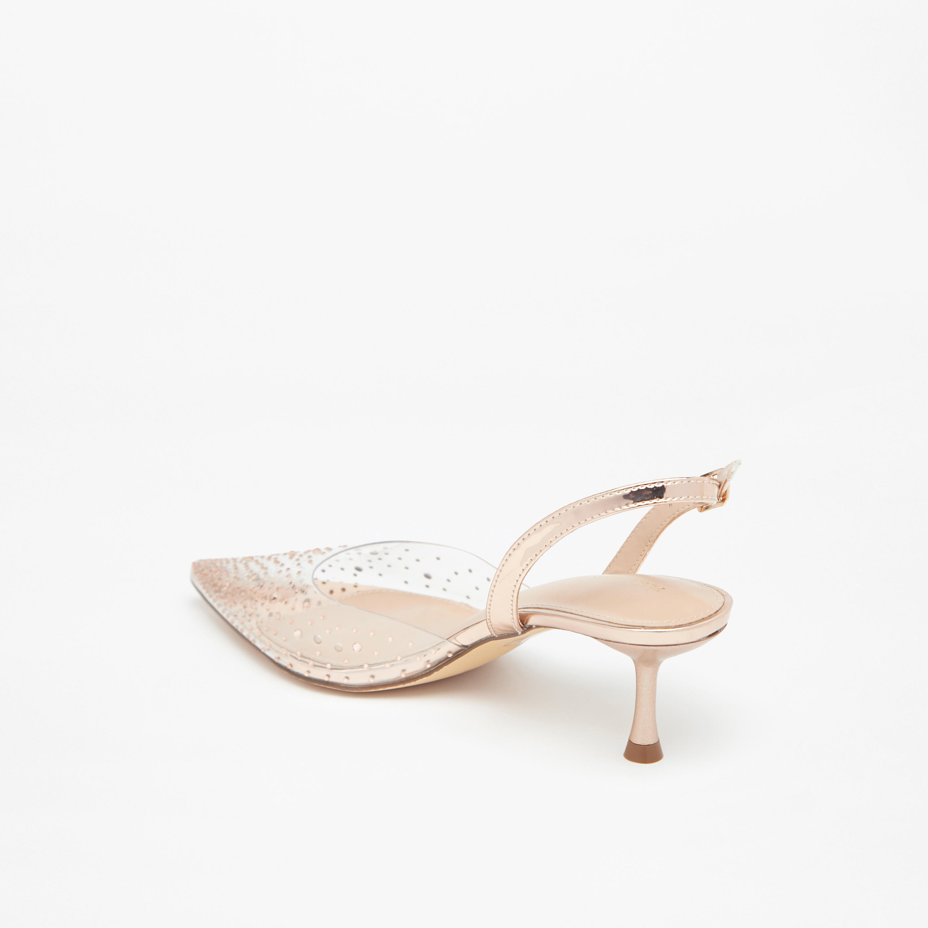 Flora Bella Embellished Pumps with Flared Heels and Buckle Closure-women-shoes-heels-image-3