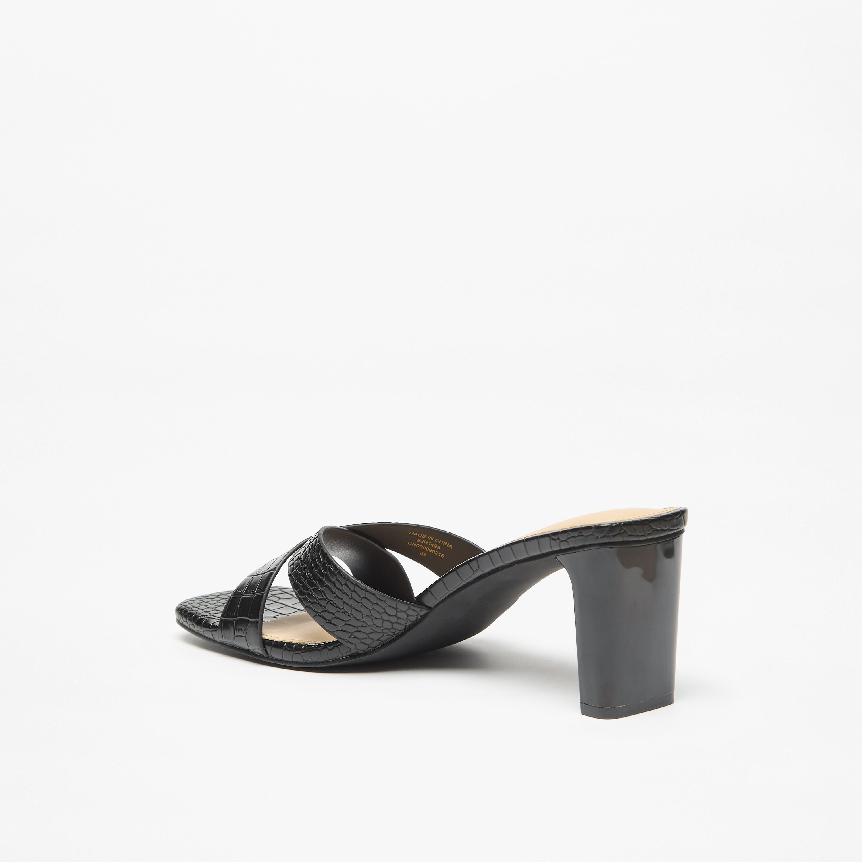 صندل سهل الارتداء بارز الملمس بحزام متقاطع وكعب سميك من فلورا بيلا-women-shoes-sandals-heeled-image-7