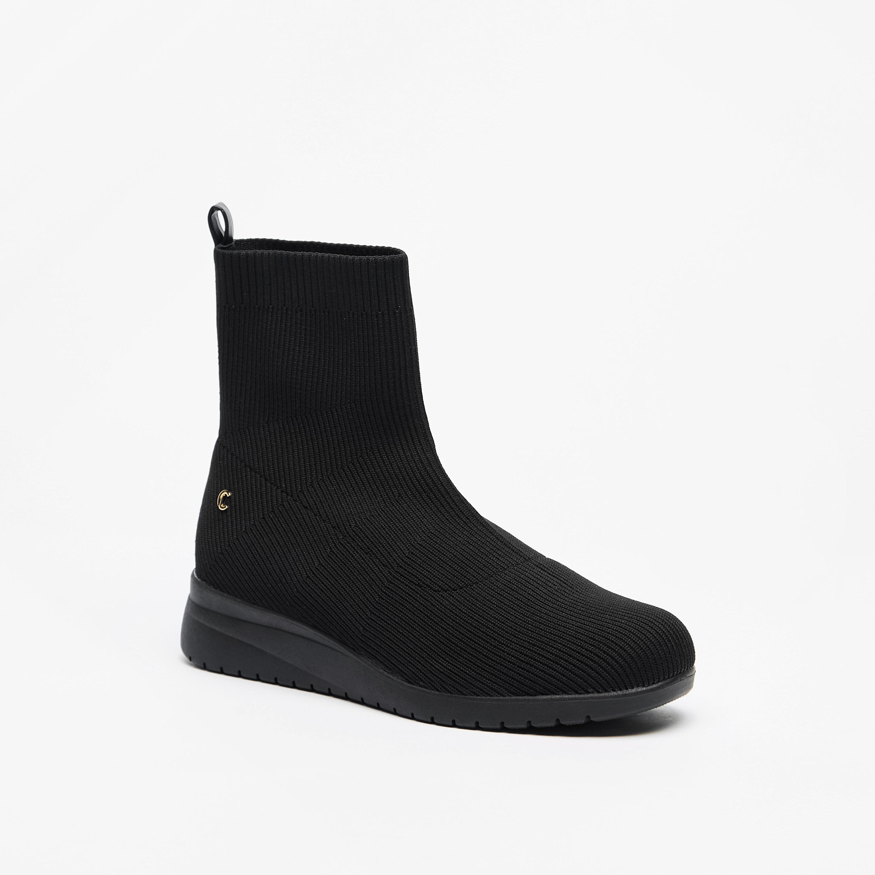 Le Confort Textured Slip-On Ankle Boots-women-shoes-boots-image-1