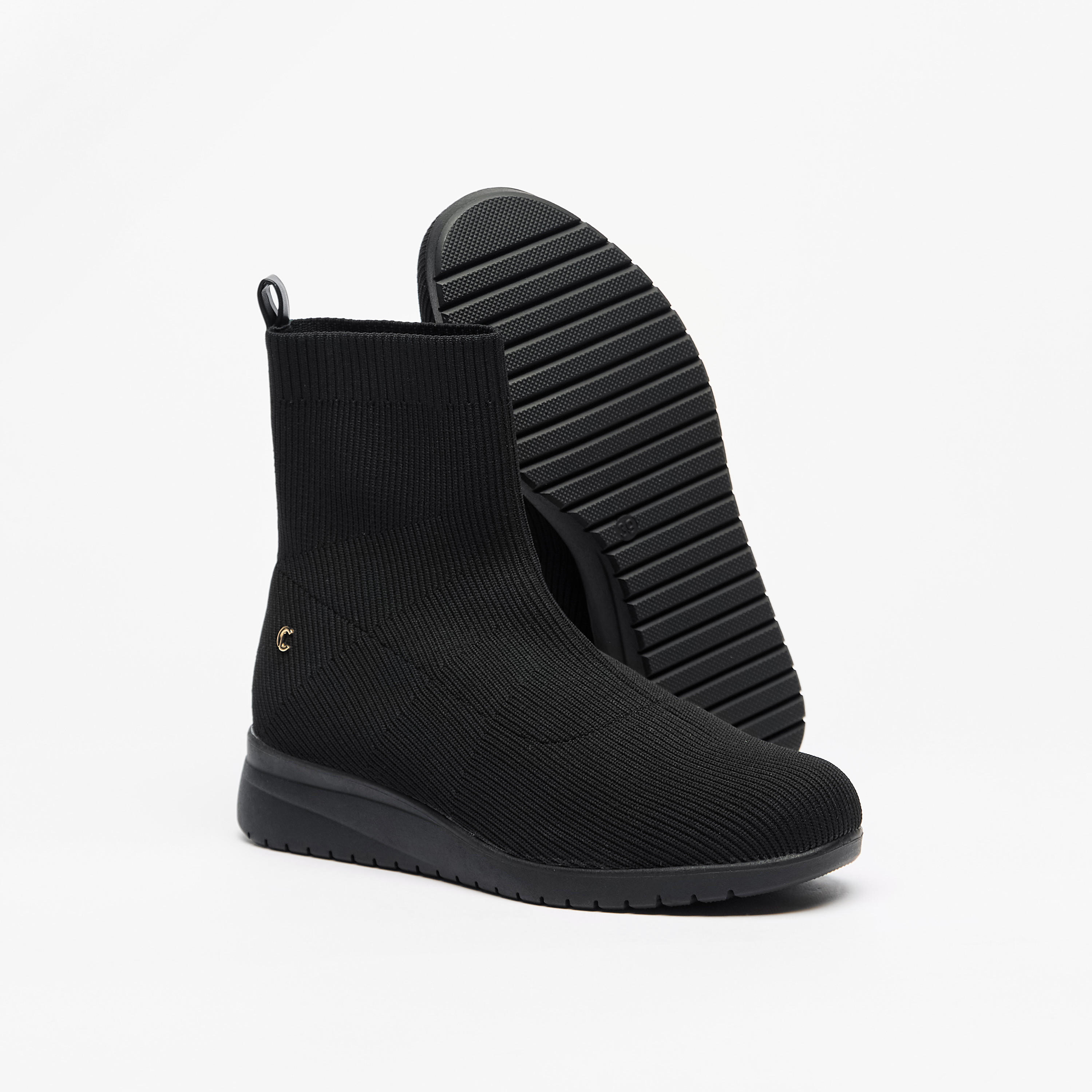 Le Confort Textured Slip-On Ankle Boots-women-shoes-boots-image-4