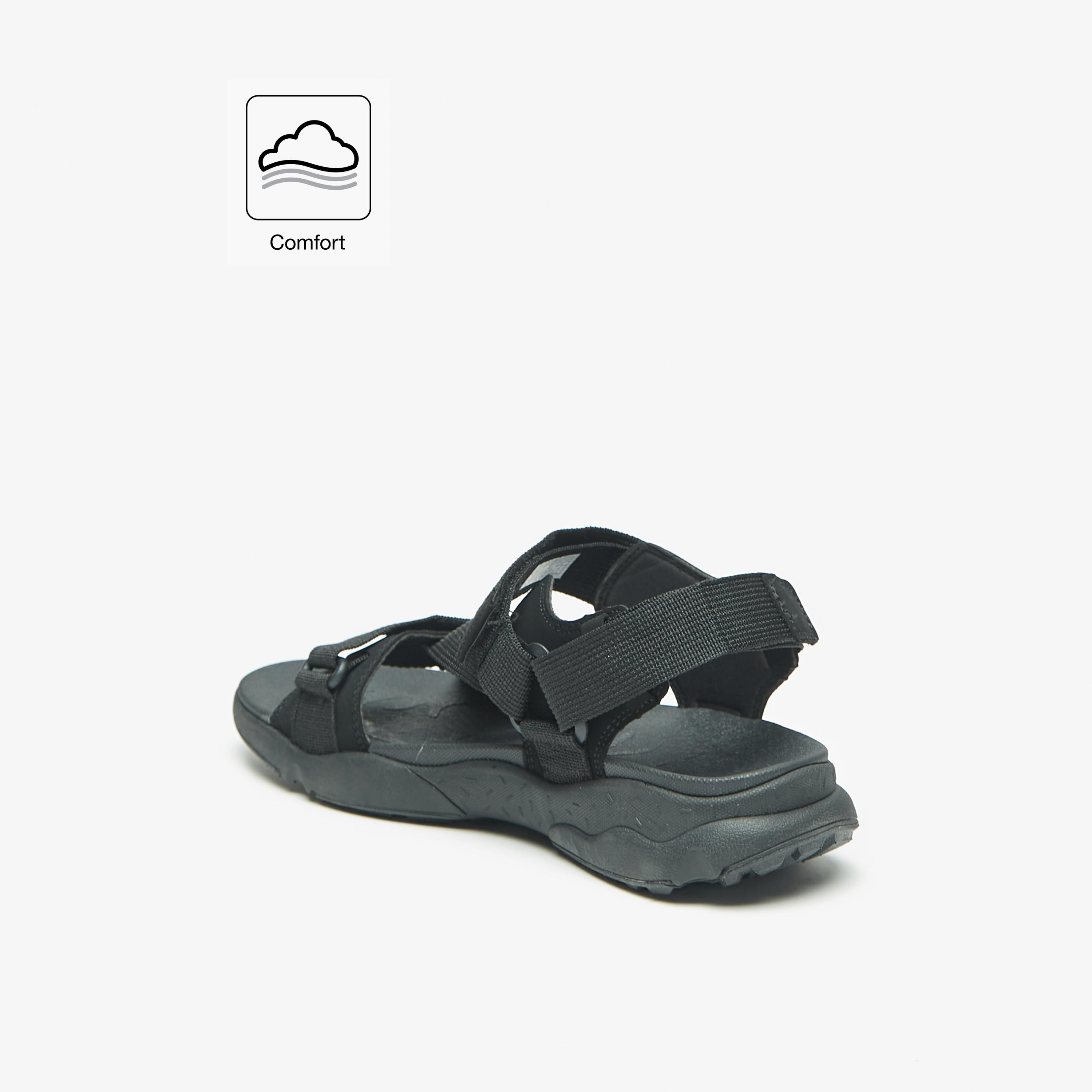 Le Confort Textured Comfort Floaters with Hook and Loop Closure-men-shoes-sandals-image-2