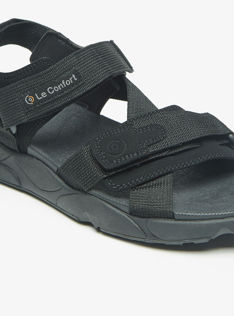 Le Confort Textured Comfort Floaters with Hook and Loop Closure-men-shoes-sandals-image-5