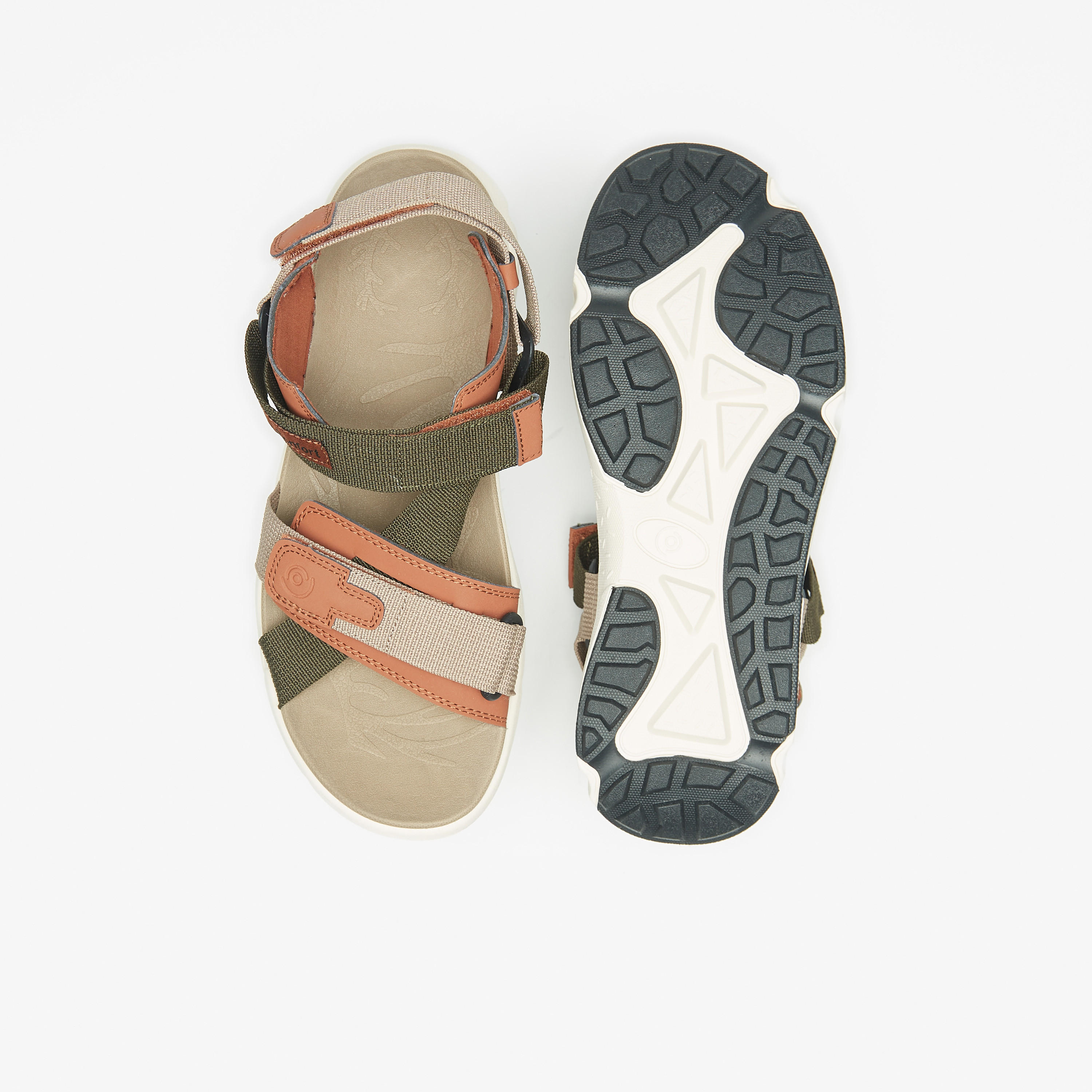 Le Confort Textured Comfort Floaters with Hook and Loop Closure-men-shoes-sandals-image-4
