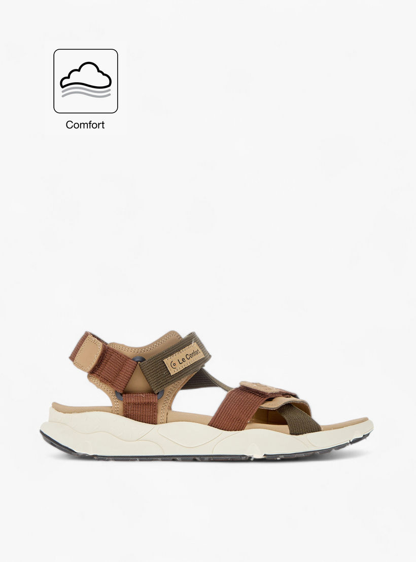 Le Confort Textured Comfort Floaters with Hook and Loop Closure-men-shoes-sandals-image-2