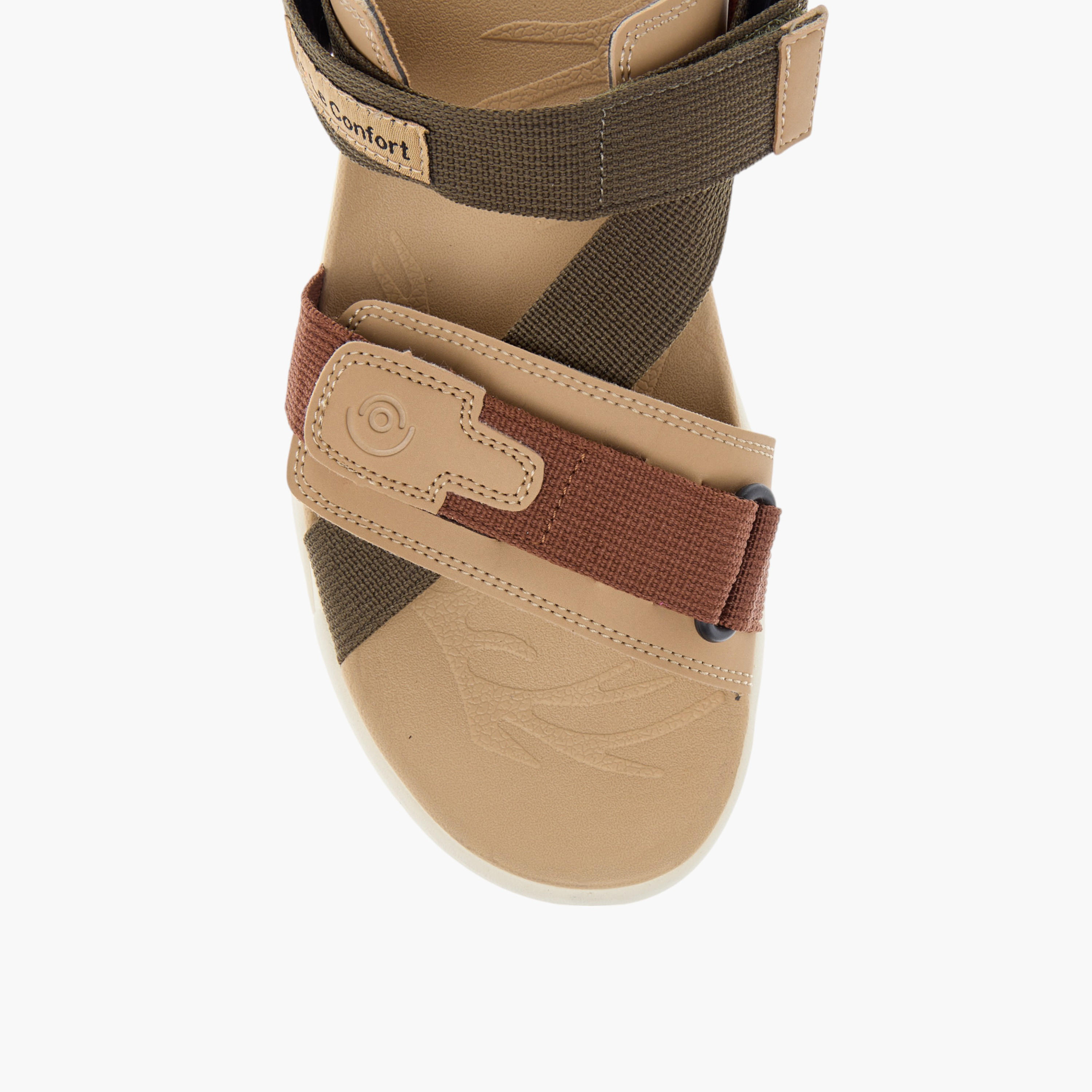 صندل خفيف مريح بارز الملمس بشريط إغلاق لاصق من  لوكونفورت-men-shoes-sandals-image-3