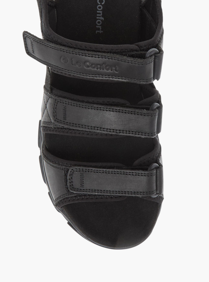 Le Confort Strappy Comfort Sandals with Hook and Loop Closure-men-shoes-sandals-image-3