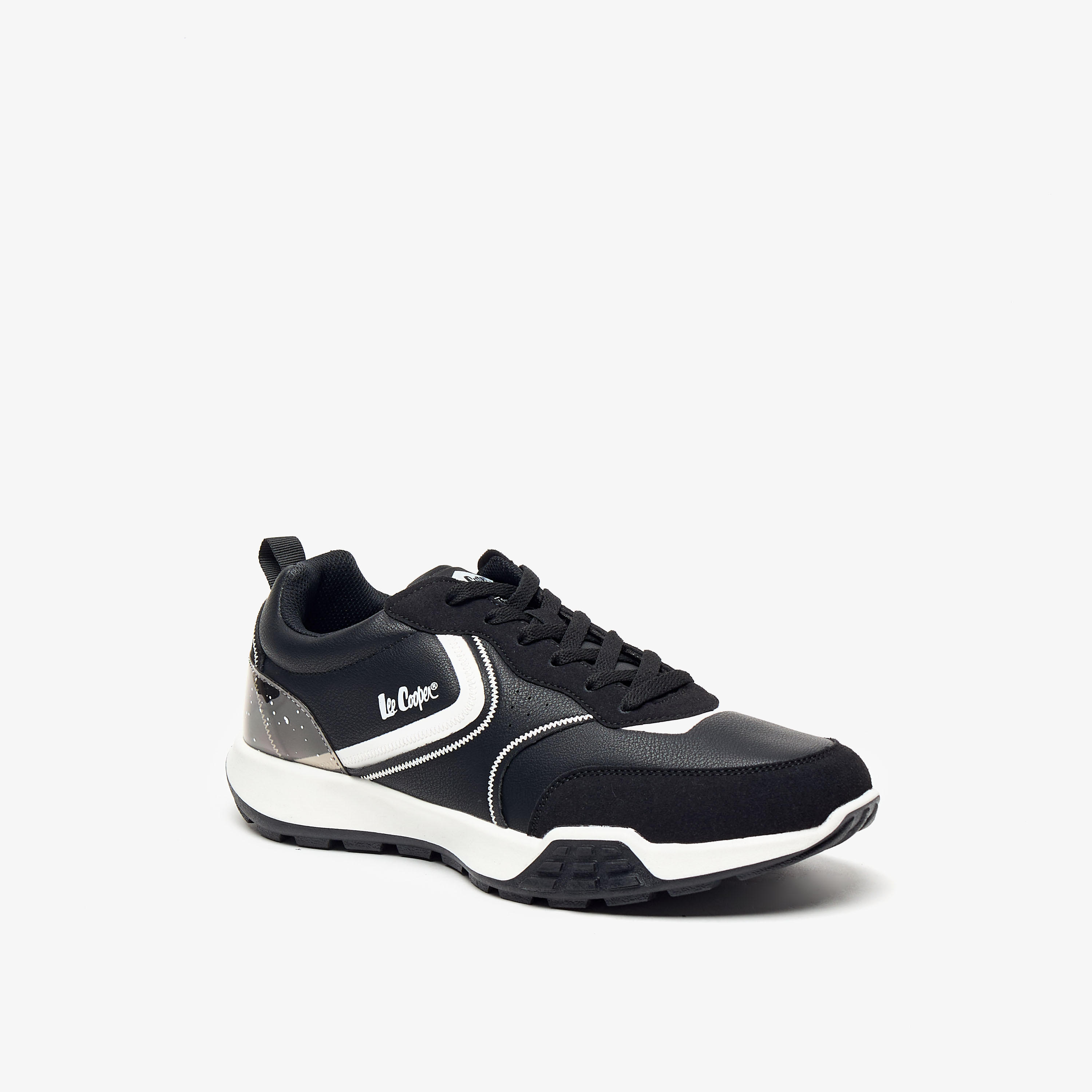 Lee Cooper Men's Colourblock Sneakers with Lace-Up Closure-men-shoes-sneakers-image-1