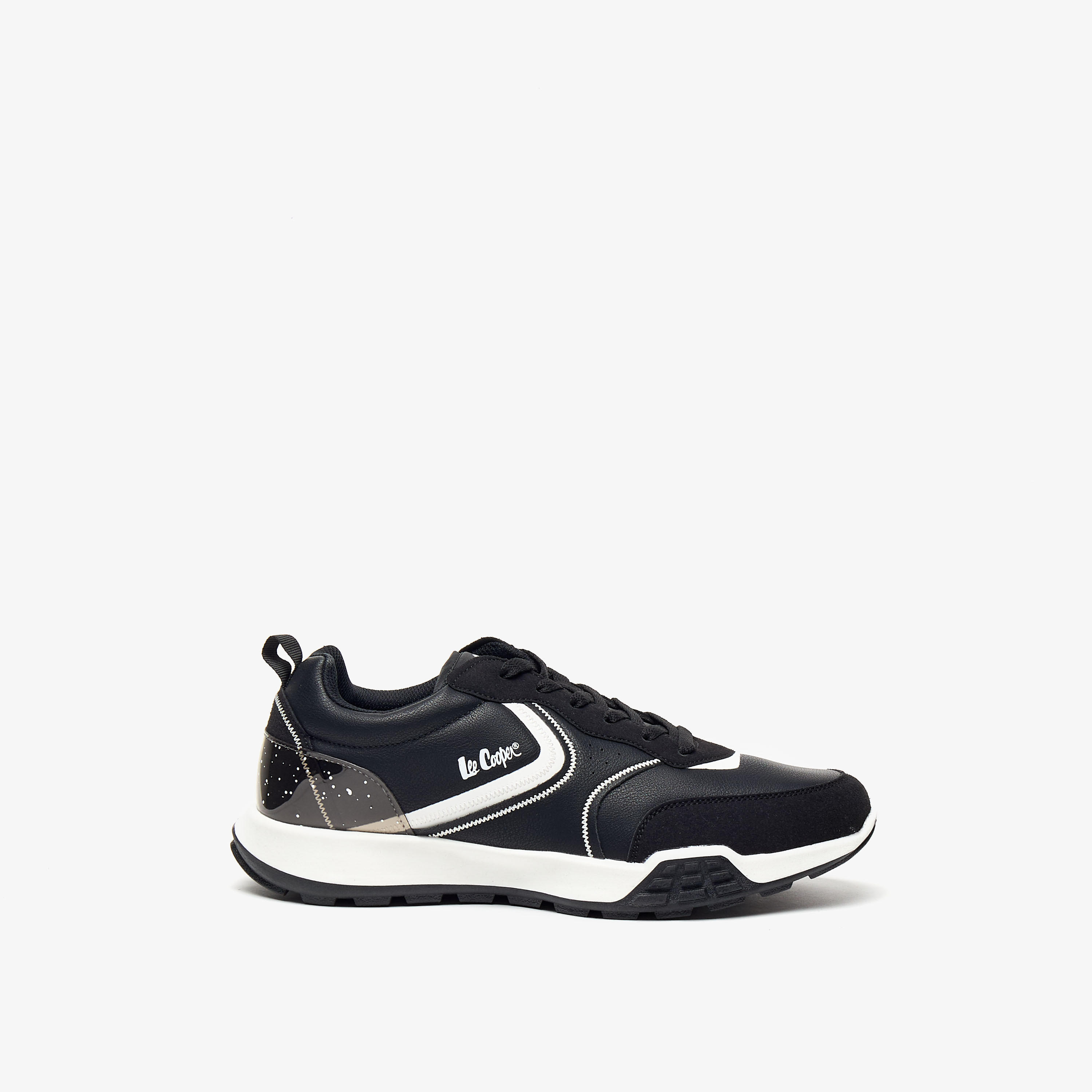 Lee Cooper Men's Colourblock Sneakers with Lace-Up Closure-men-shoes-sneakers-image-3