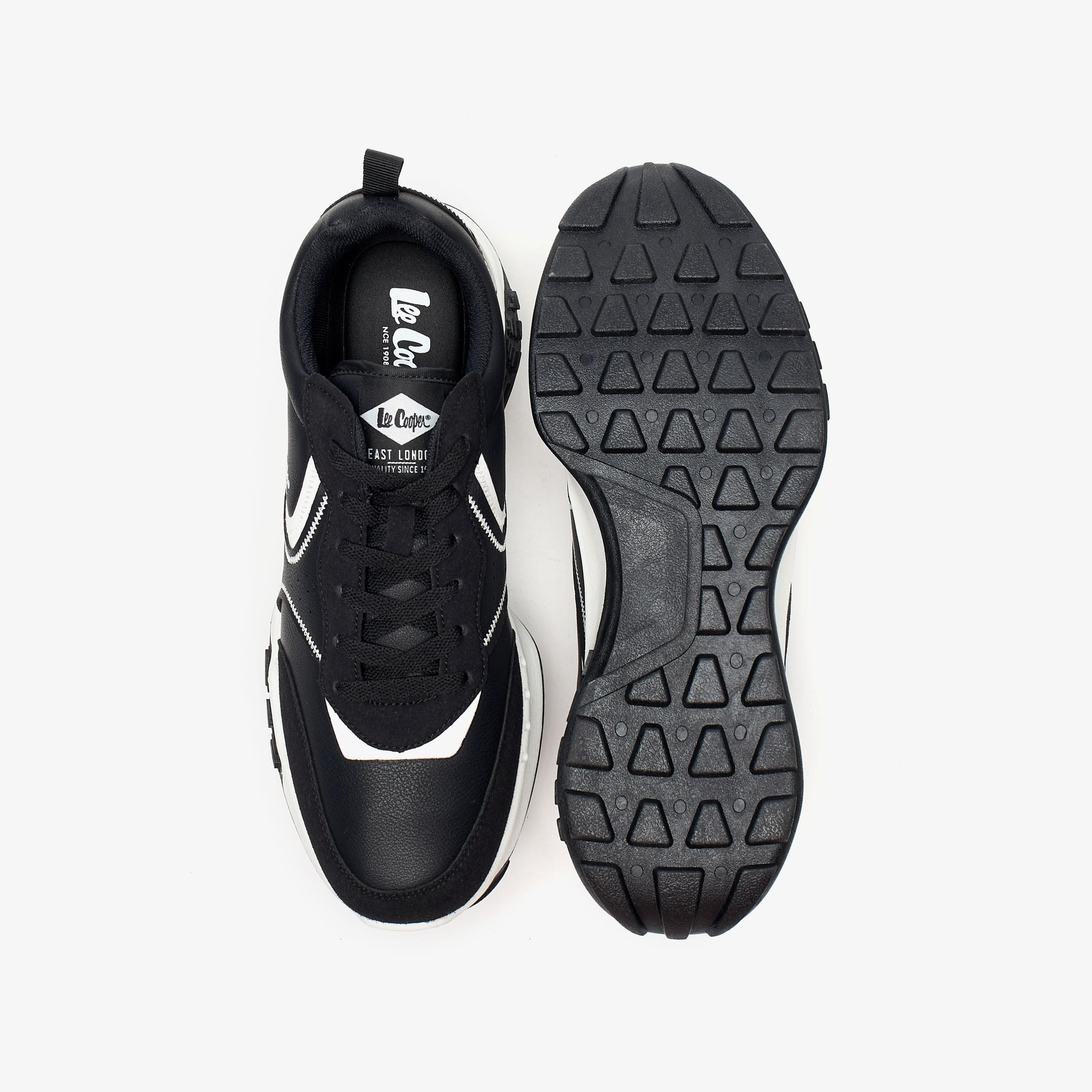 Lee Cooper Men's Colourblock Sneakers with Lace-Up Closure-men-shoes-sneakers-image-4