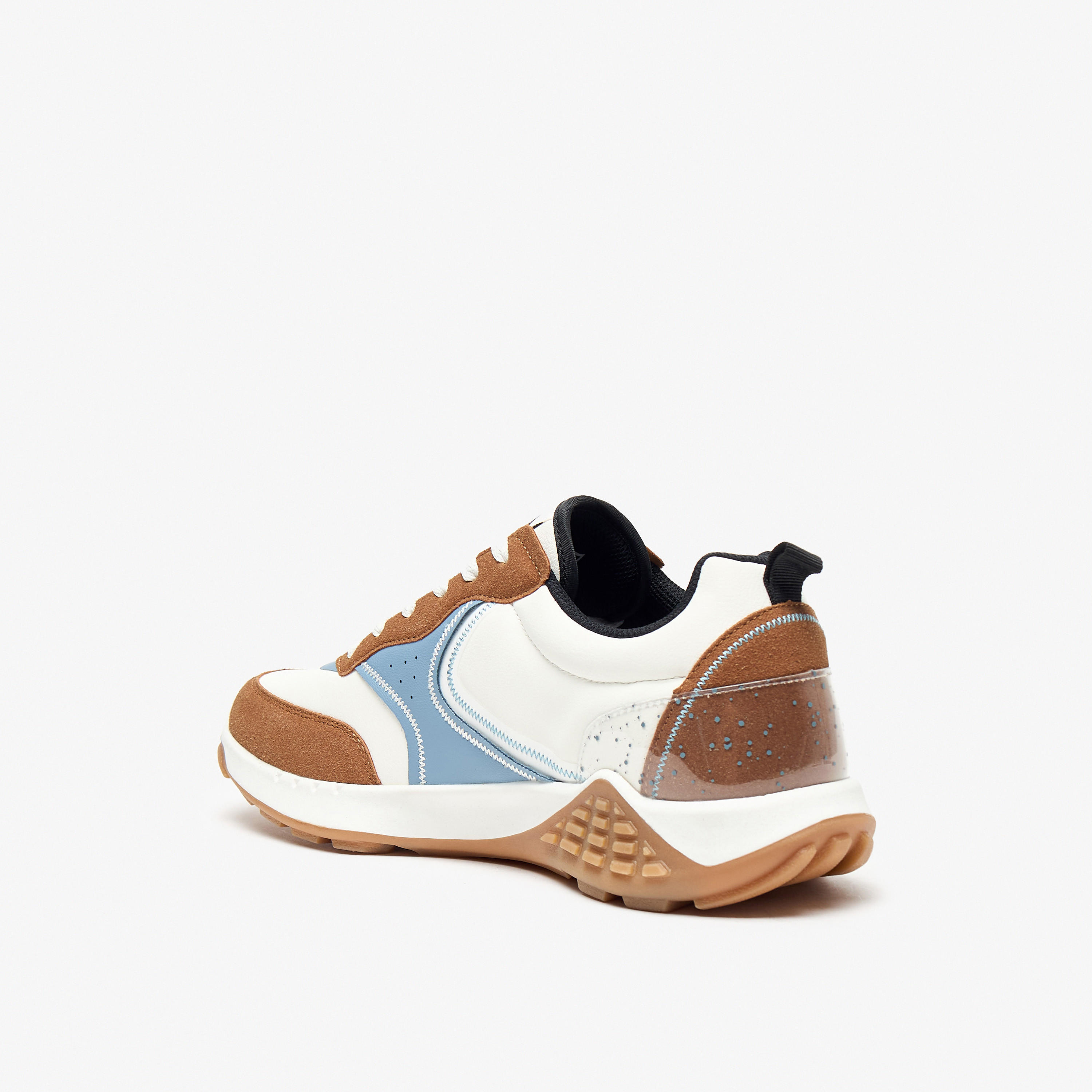 Lee Cooper Men's Colourblock Sneakers with Lace-Up Closure-men-shoes-sneakers-image-2