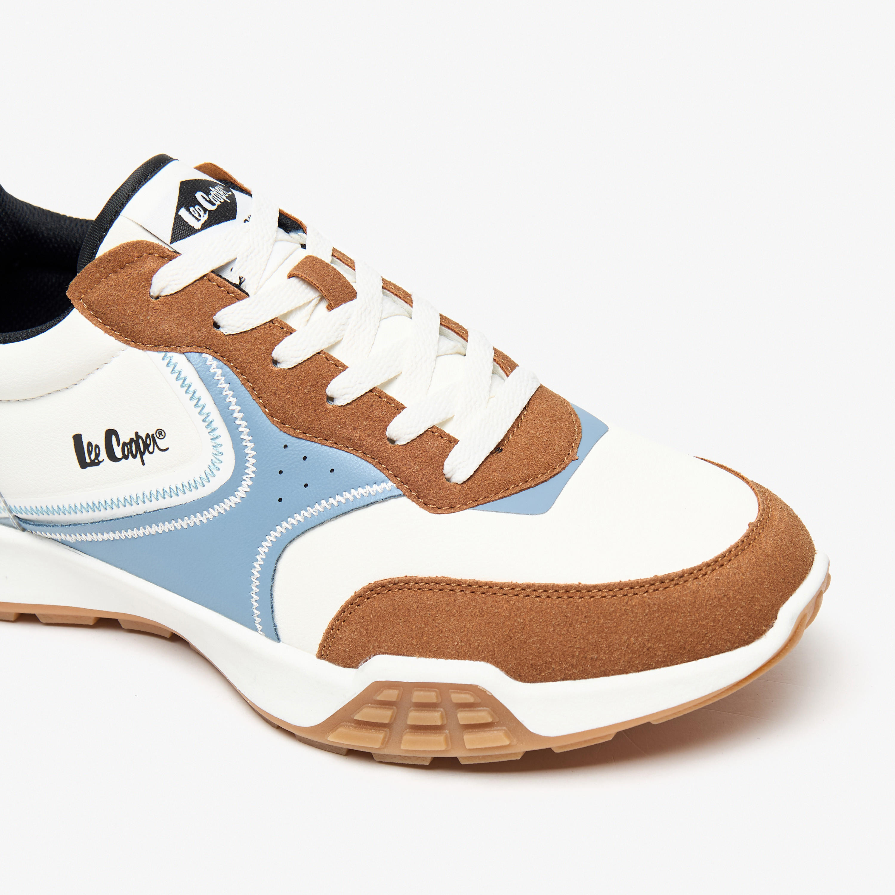 Lee Cooper Men's Colourblock Sneakers with Lace-Up Closure-men-shoes-sneakers-image-5