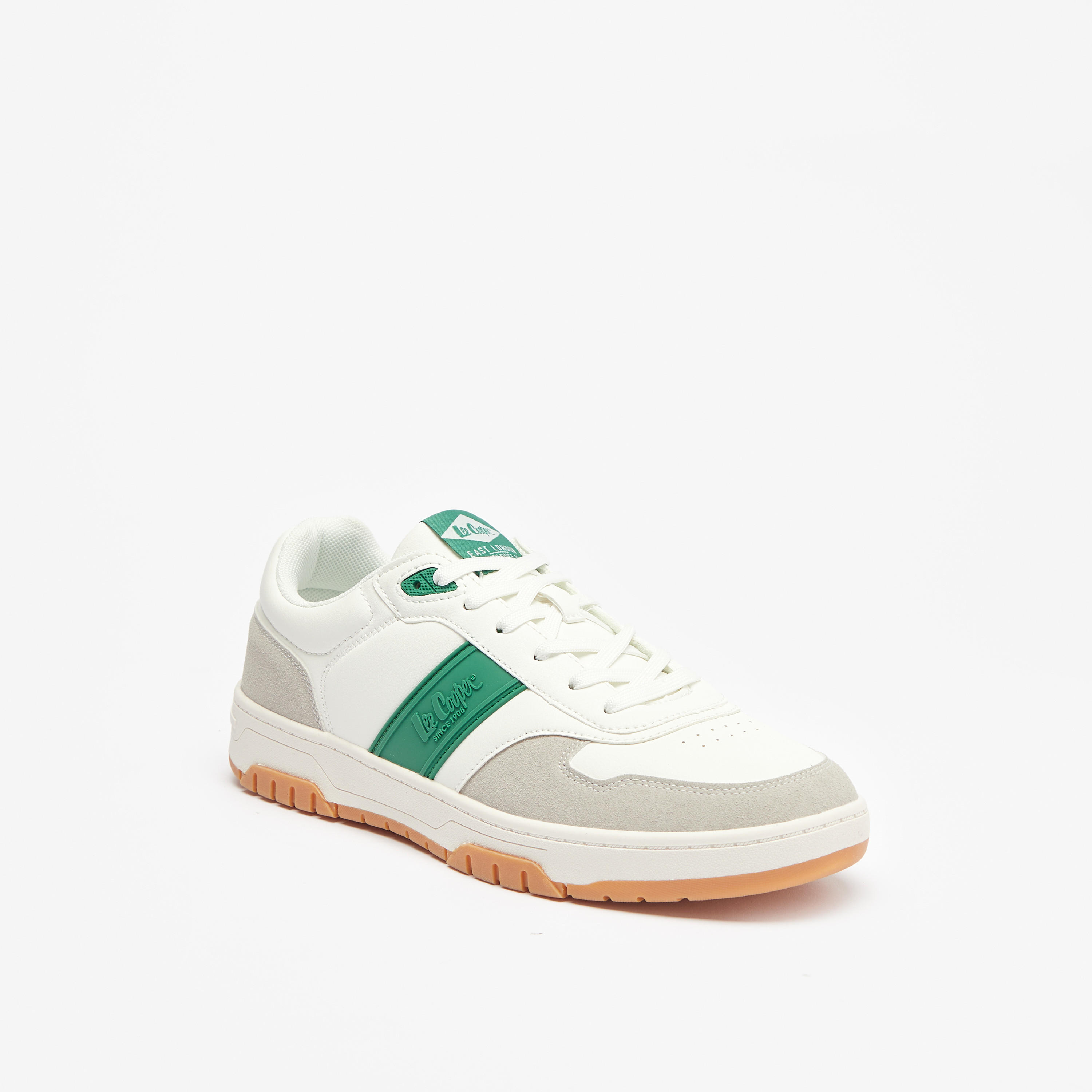 Lee Cooper Men's Panelled Sneakers with Lace-Up Closure-men-shoes-sneakers-image-1