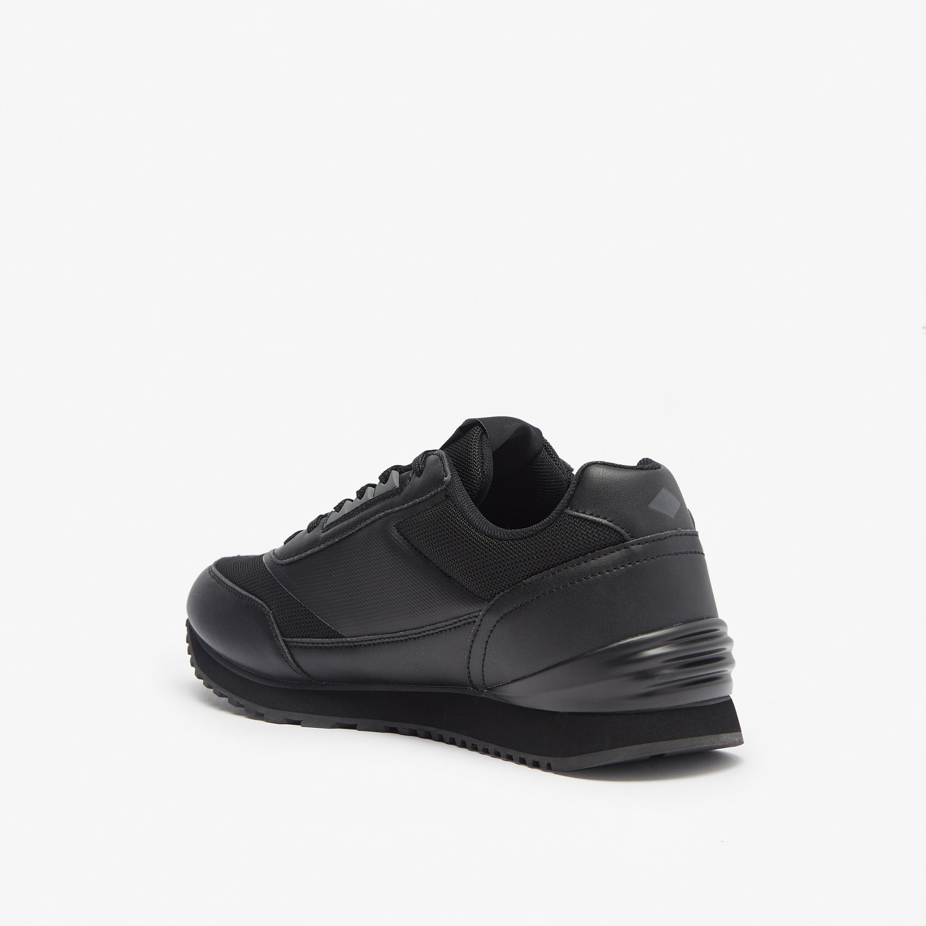 Lee Cooper Men's Panelled Lace-Up Low Ankle Sneakers-men-shoes-sneakers-image-2