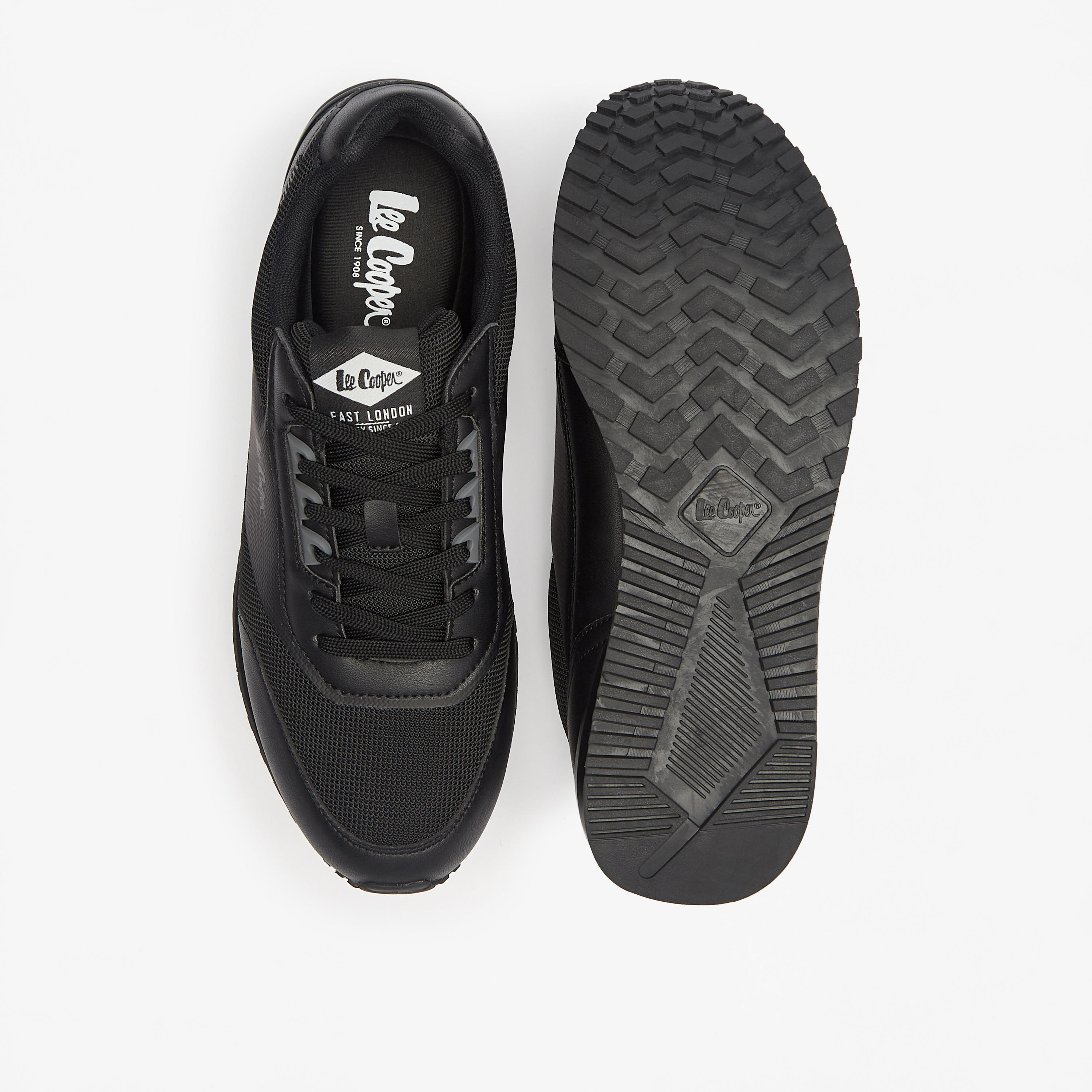 Lee Cooper Men's Panelled Lace-Up Low Ankle Sneakers-men-shoes-sneakers-image-4