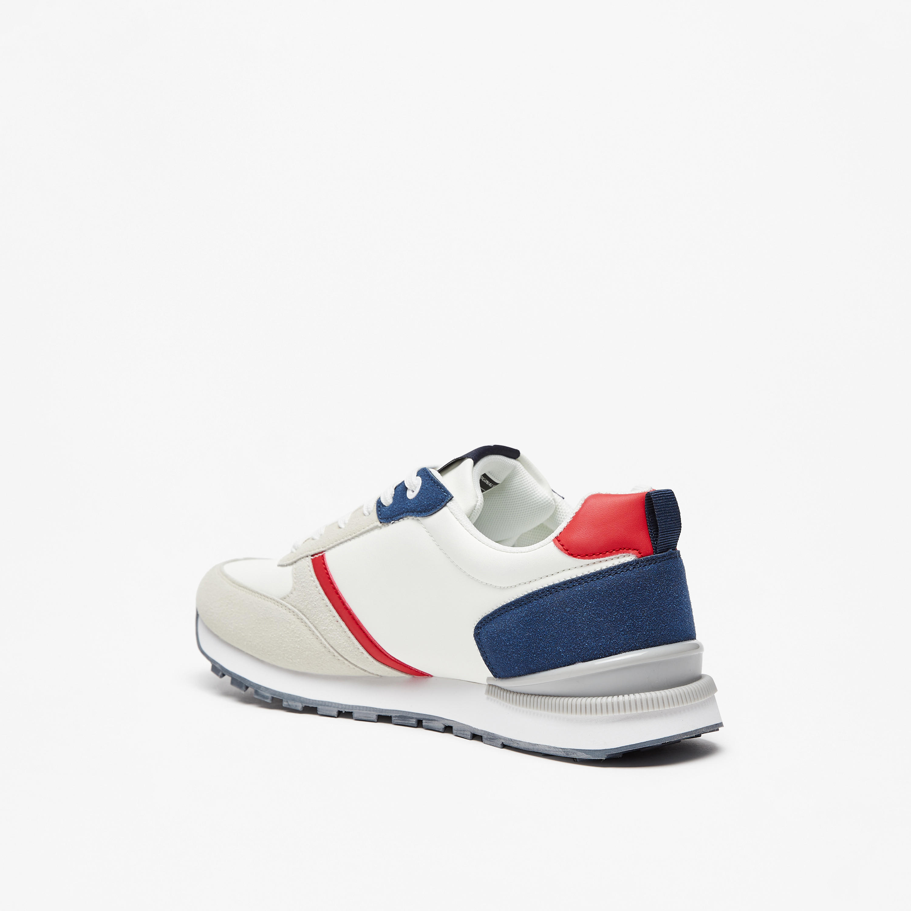 Lee Cooper Men's Panelled Low Ankle Lace-Up Sneakers-men-shoes-sneakers-image-2
