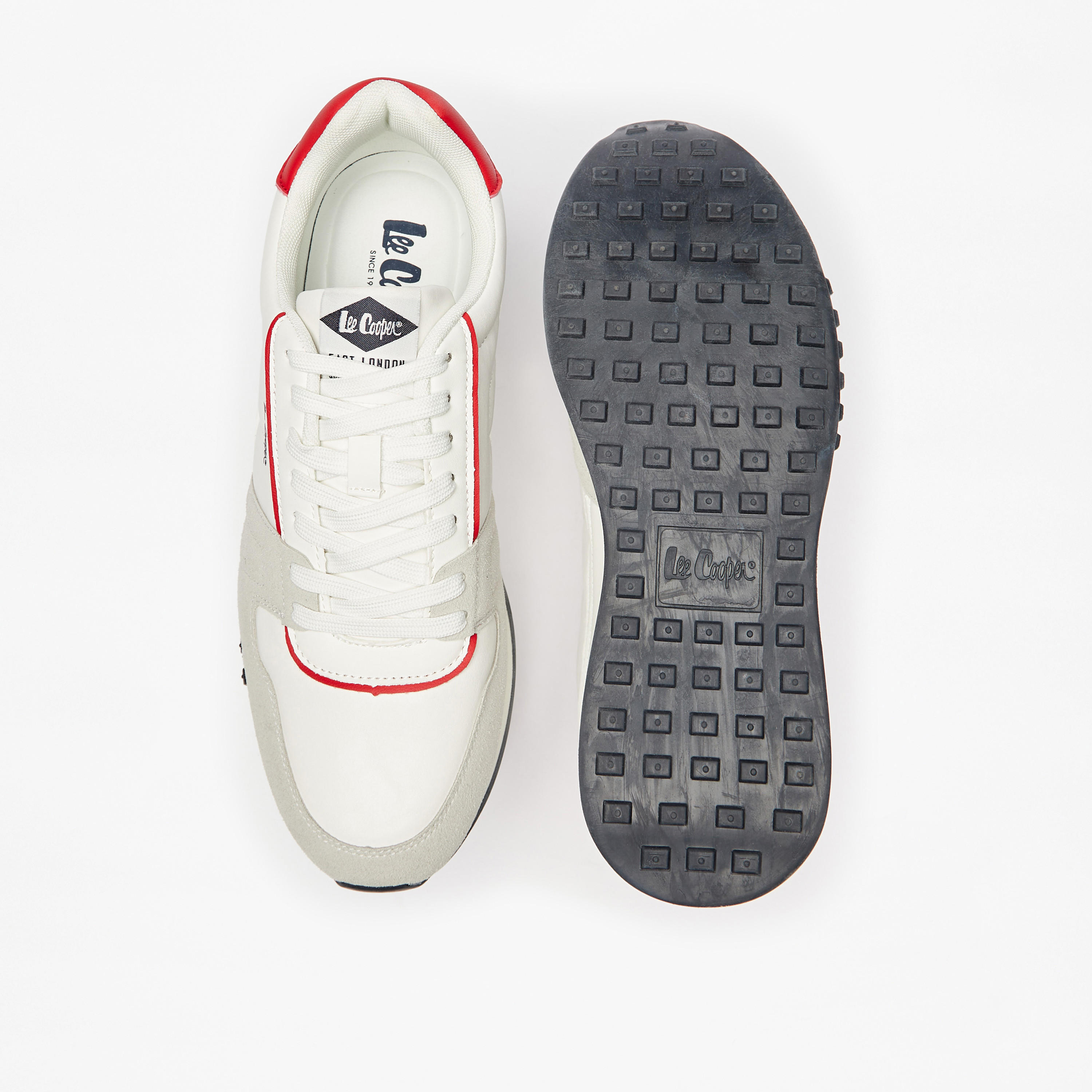 حذاء سنيكرز بتفاصيل شعار ورباط إغلاق للرجال من لي كوبر-men-shoes-sneakers-image-4