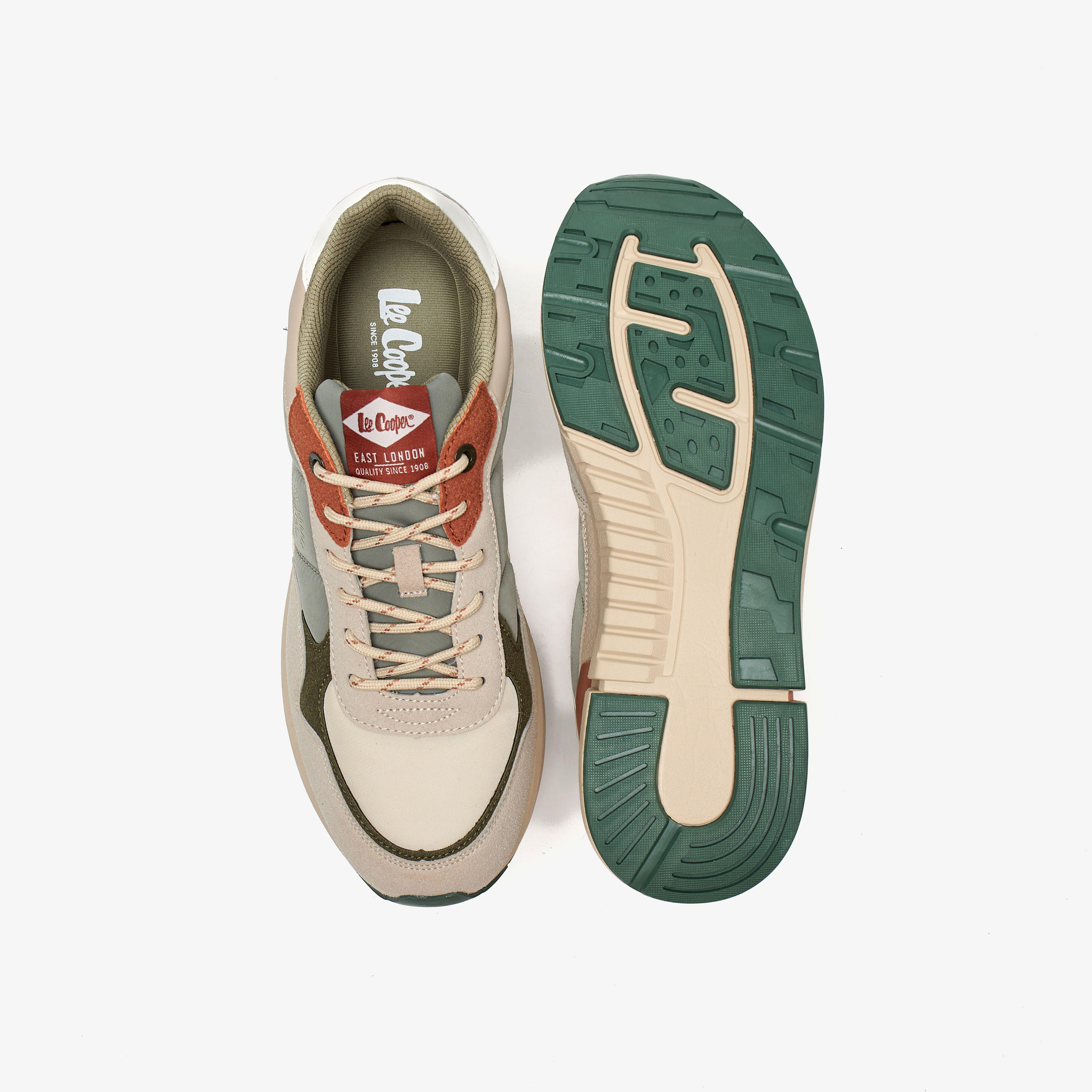 Lee Cooper Men's Colourblock Sneakers with Lace-Up Closure-men-shoes-sneakers-image-4