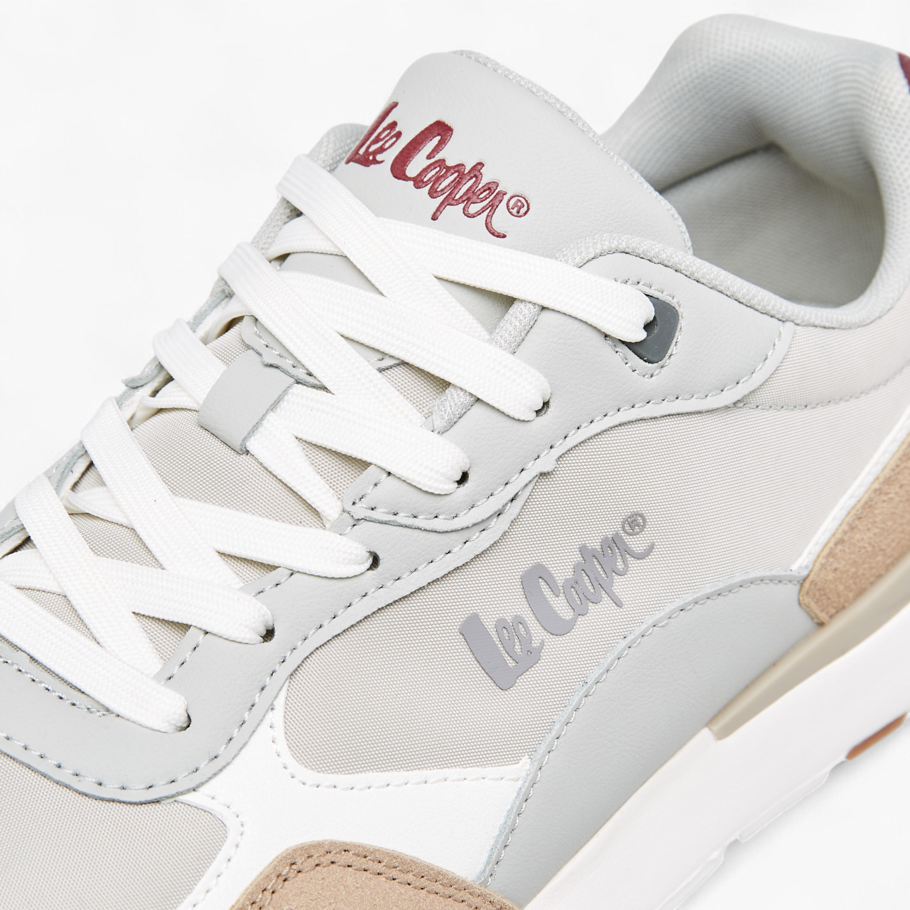 Lee Cooper Men's Panelled Sneakers with Lace-Up Closure-men-shoes-sneakers-image-5