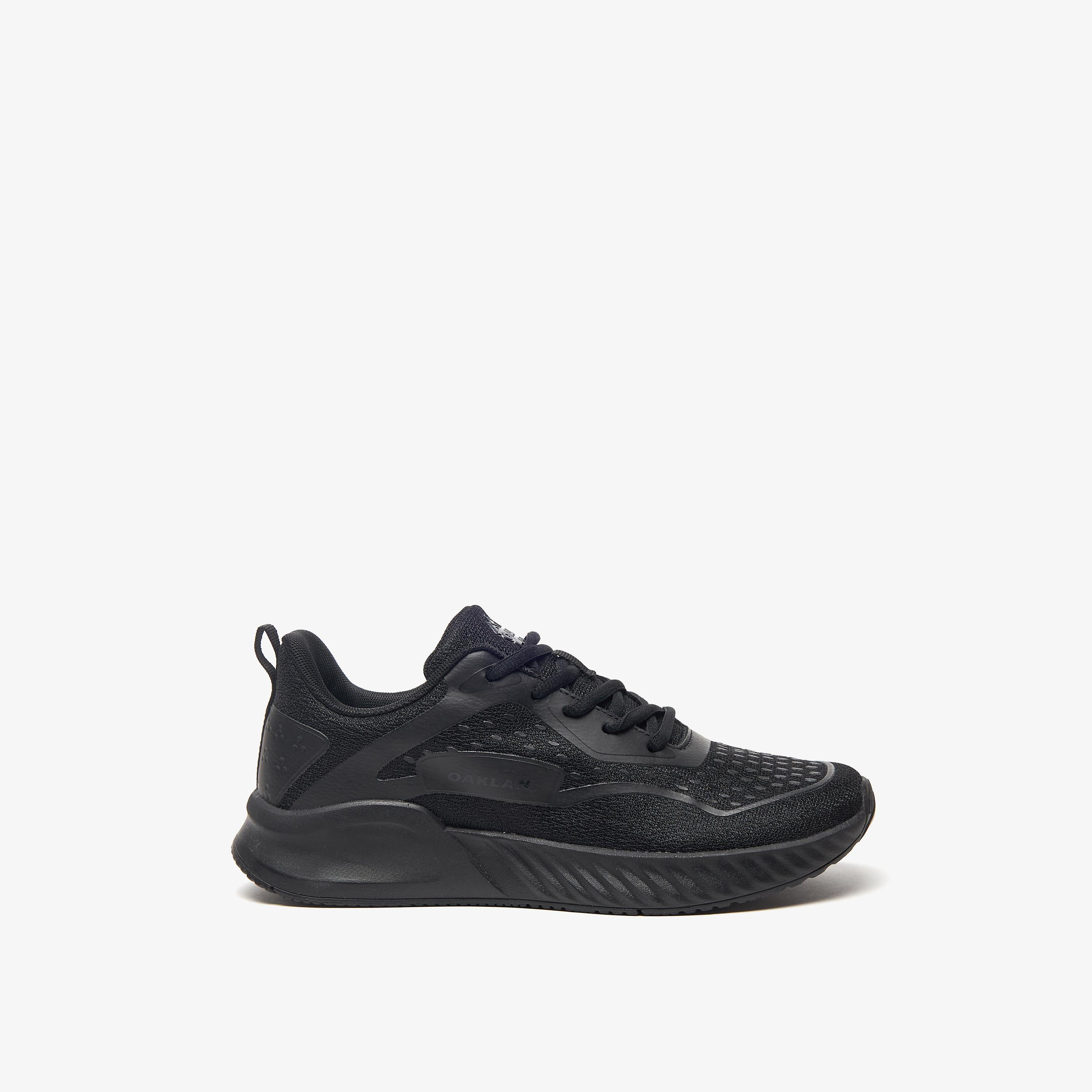 Oaklan by Shoexpress Panelled Walking Shoes with Lace-Up Closure-women-shoes-sneakers-image-3