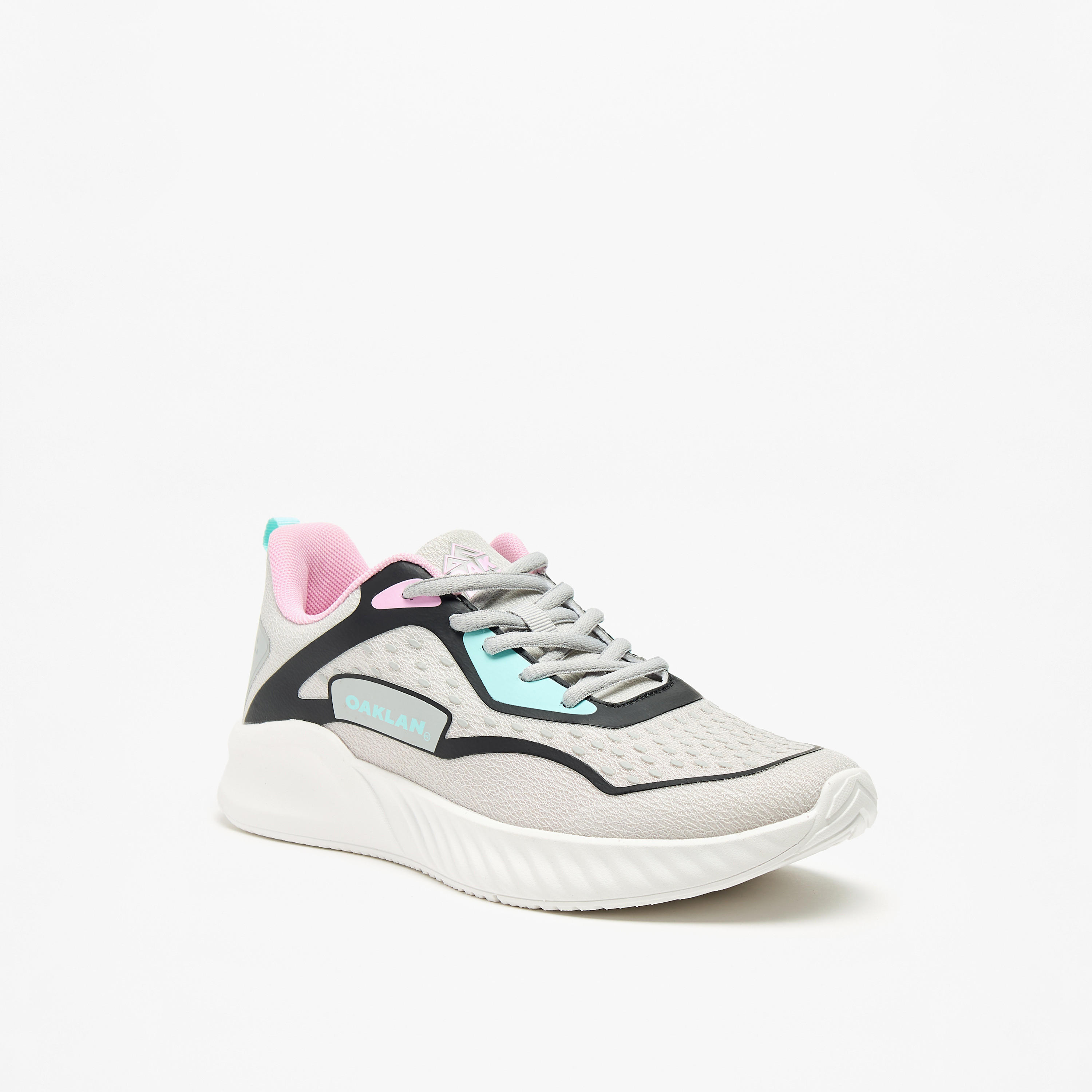 Oaklan by Shoexpress Panelled Walking Shoes with Lace-Up Closure-women-shoes-sneakers-image-21