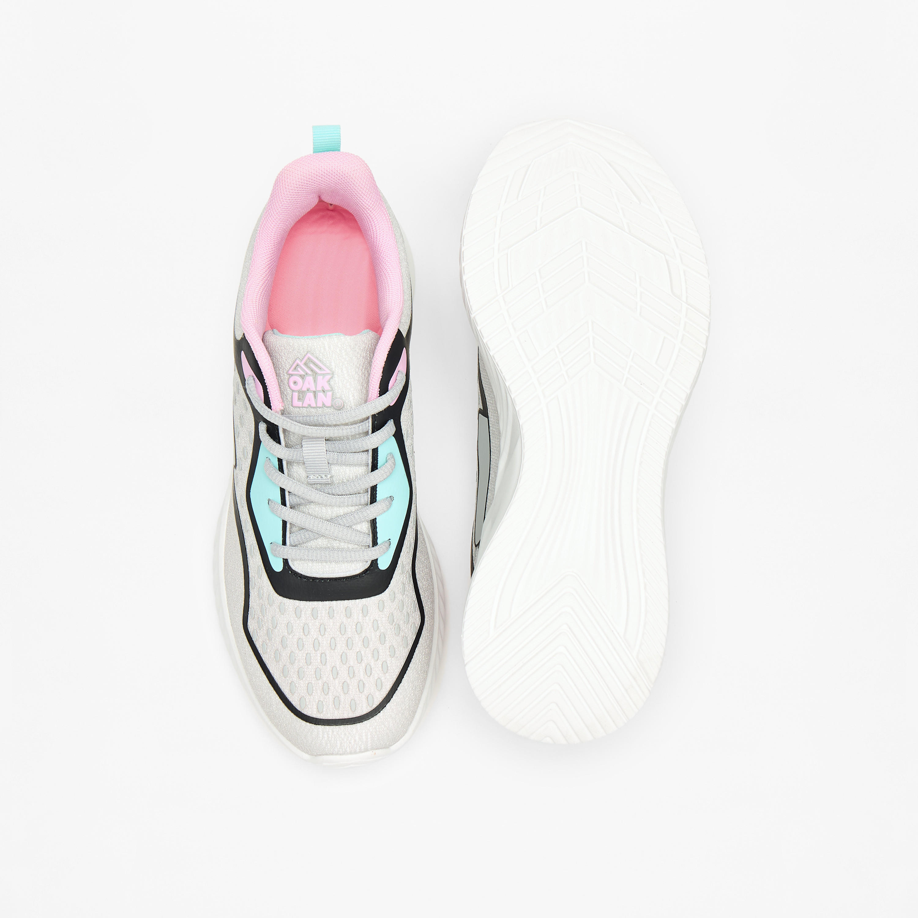 Oaklan by Shoexpress Panelled Walking Shoes with Lace-Up Closure-women-shoes-sneakers-image-24