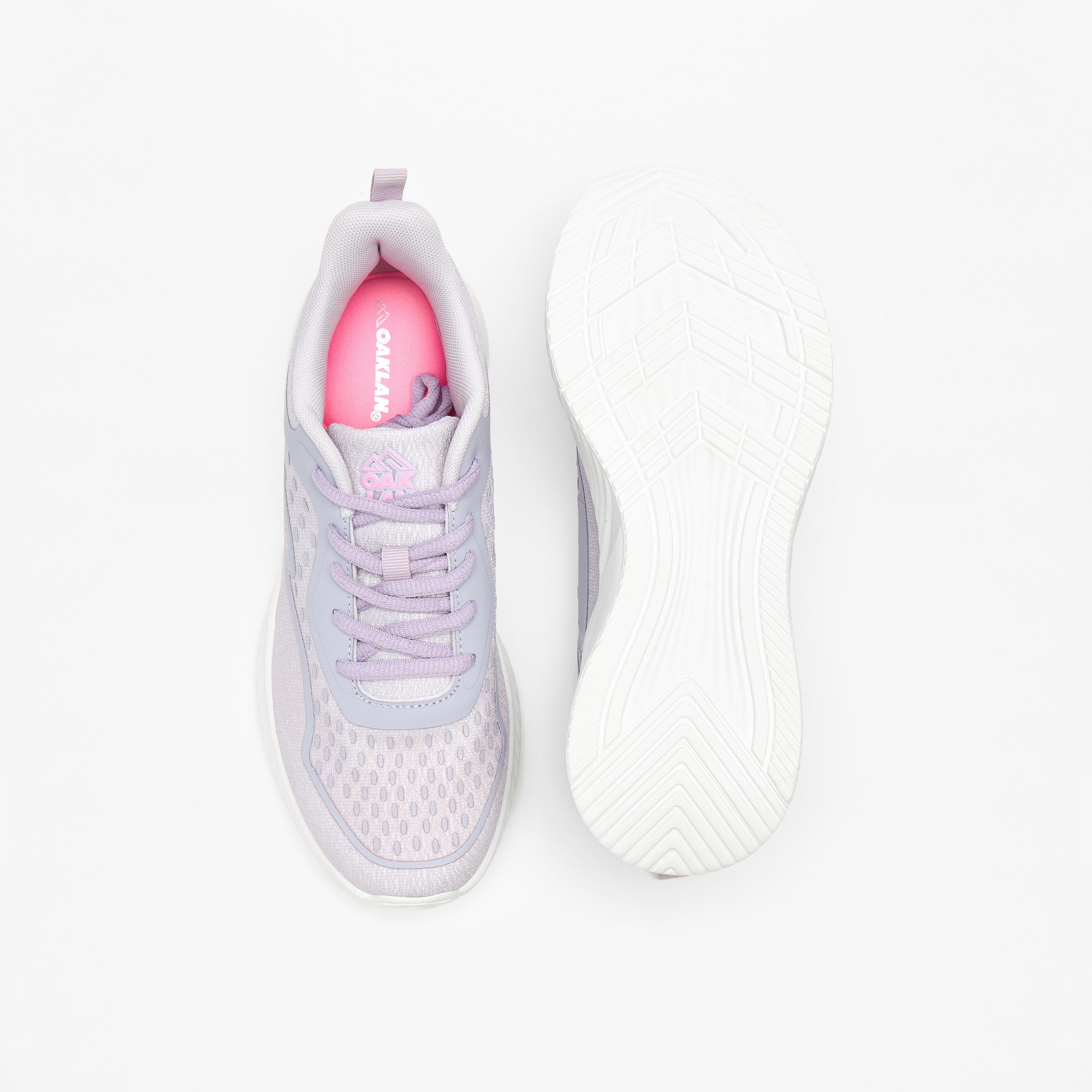 Oaklan by Shoexpress Panelled Walking Shoes with Lace-Up Closure-women-shoes-sneakers-image-4