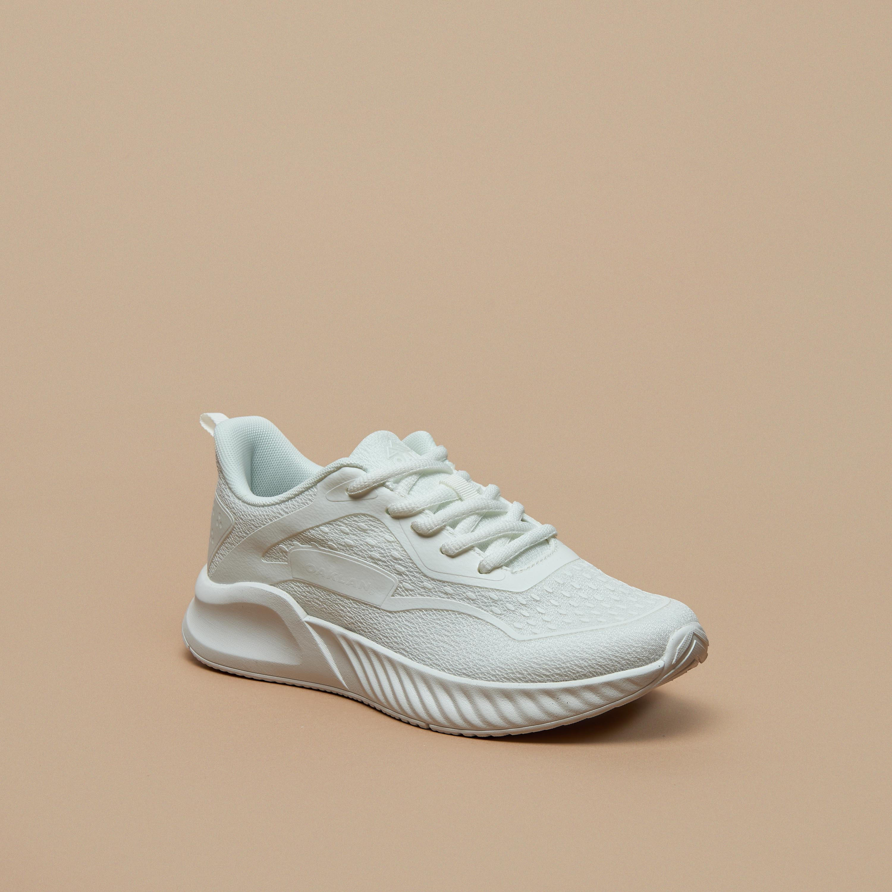 Oaklan by Shoexpress Panelled Walking Shoes with Lace-Up Closure-women-shoes-sneakers-image-11