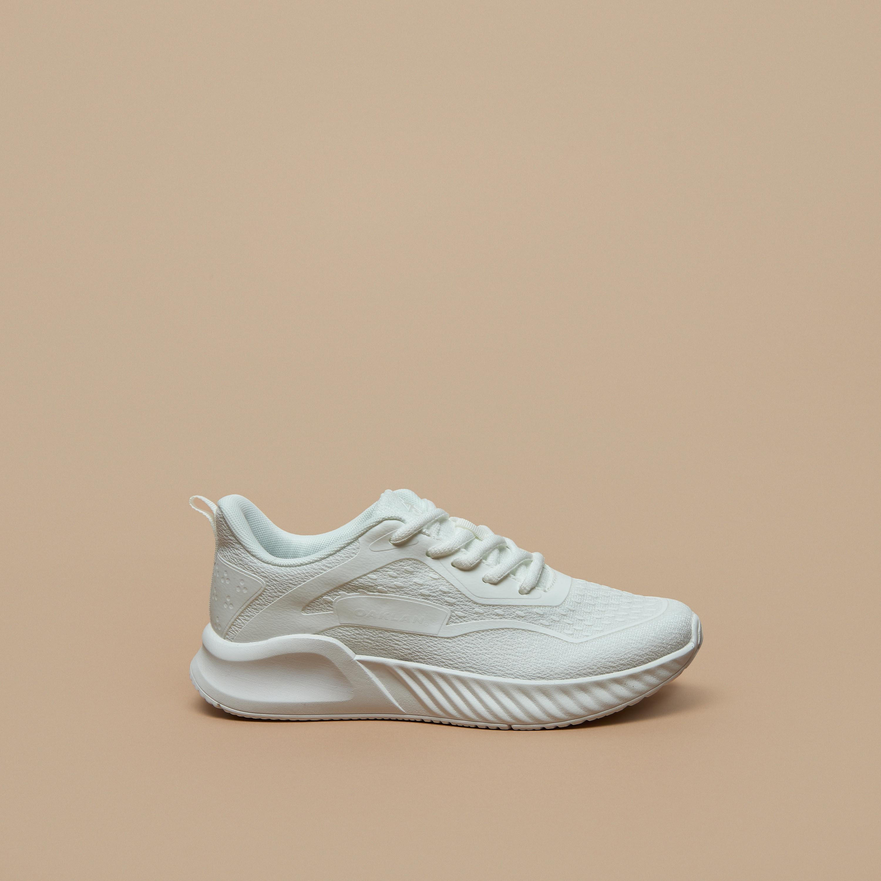 Oaklan by Shoexpress Panelled Walking Shoes with Lace-Up Closure-women-shoes-sneakers-image-13