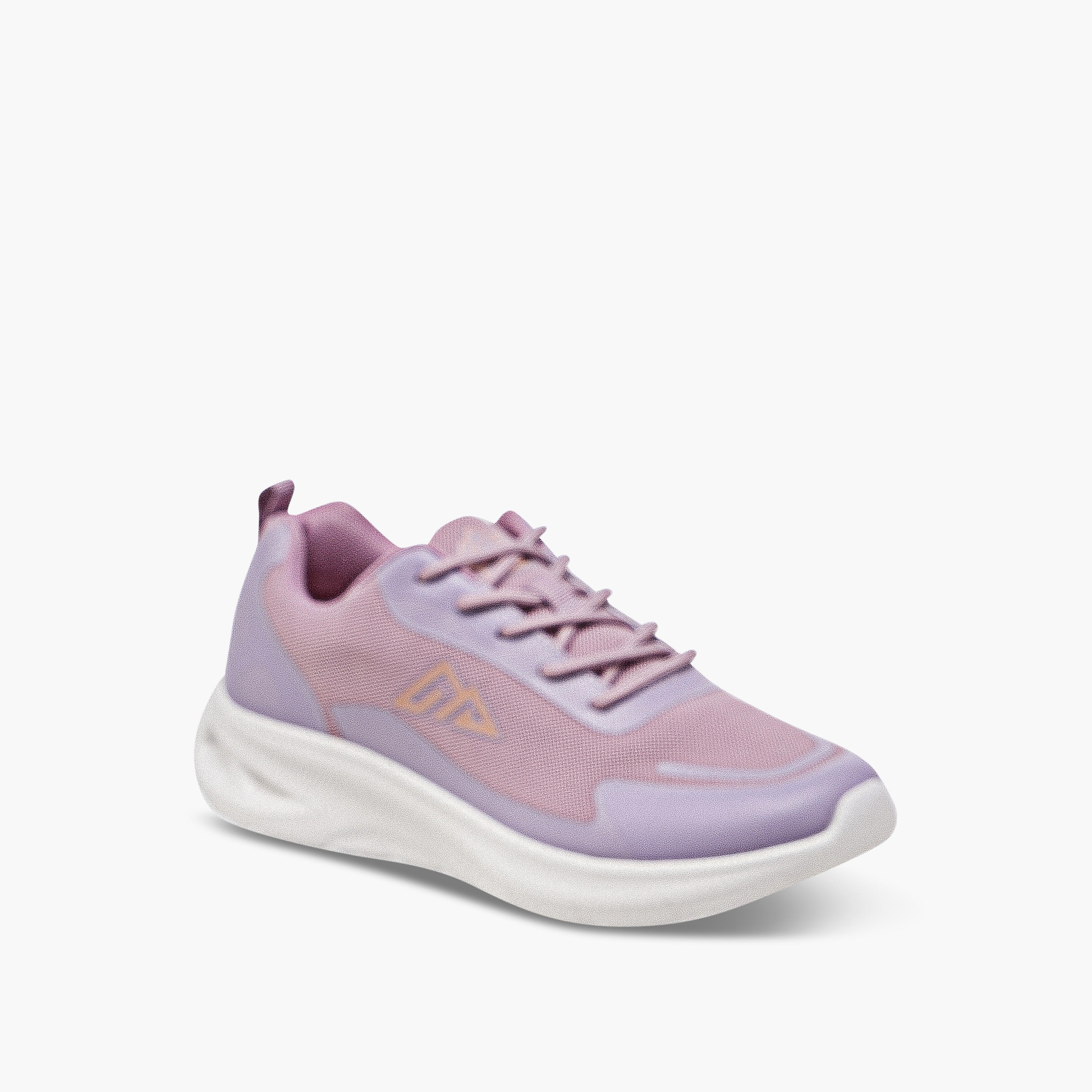Oaklan by Shoexpress Textured Sports Shoes with Lace-Up Closure-women-shoes-sneakers-image-2