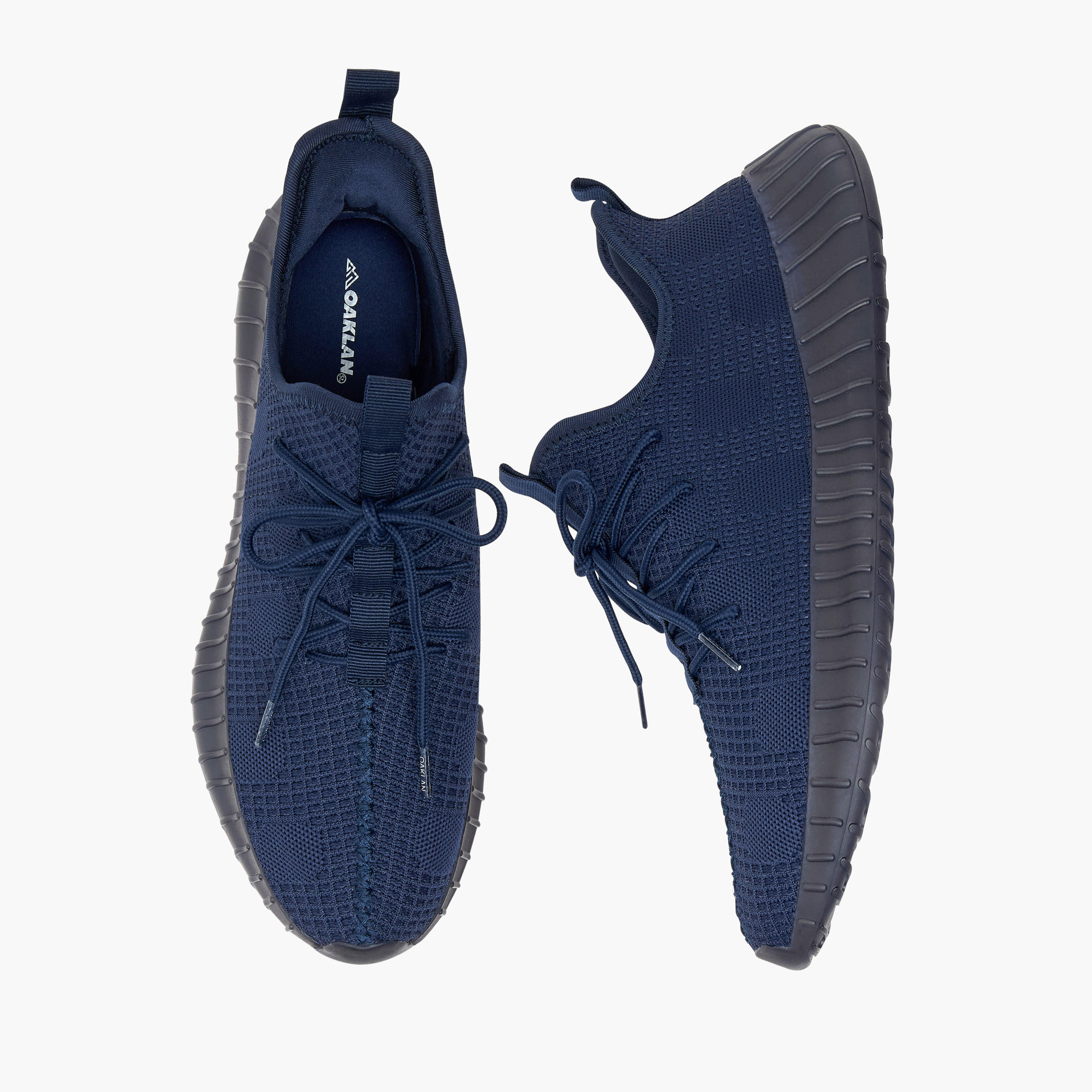 Oaklan By Shoexpress Textured Shoes with Lace-Up Closure-sports-men-shoes-image-1