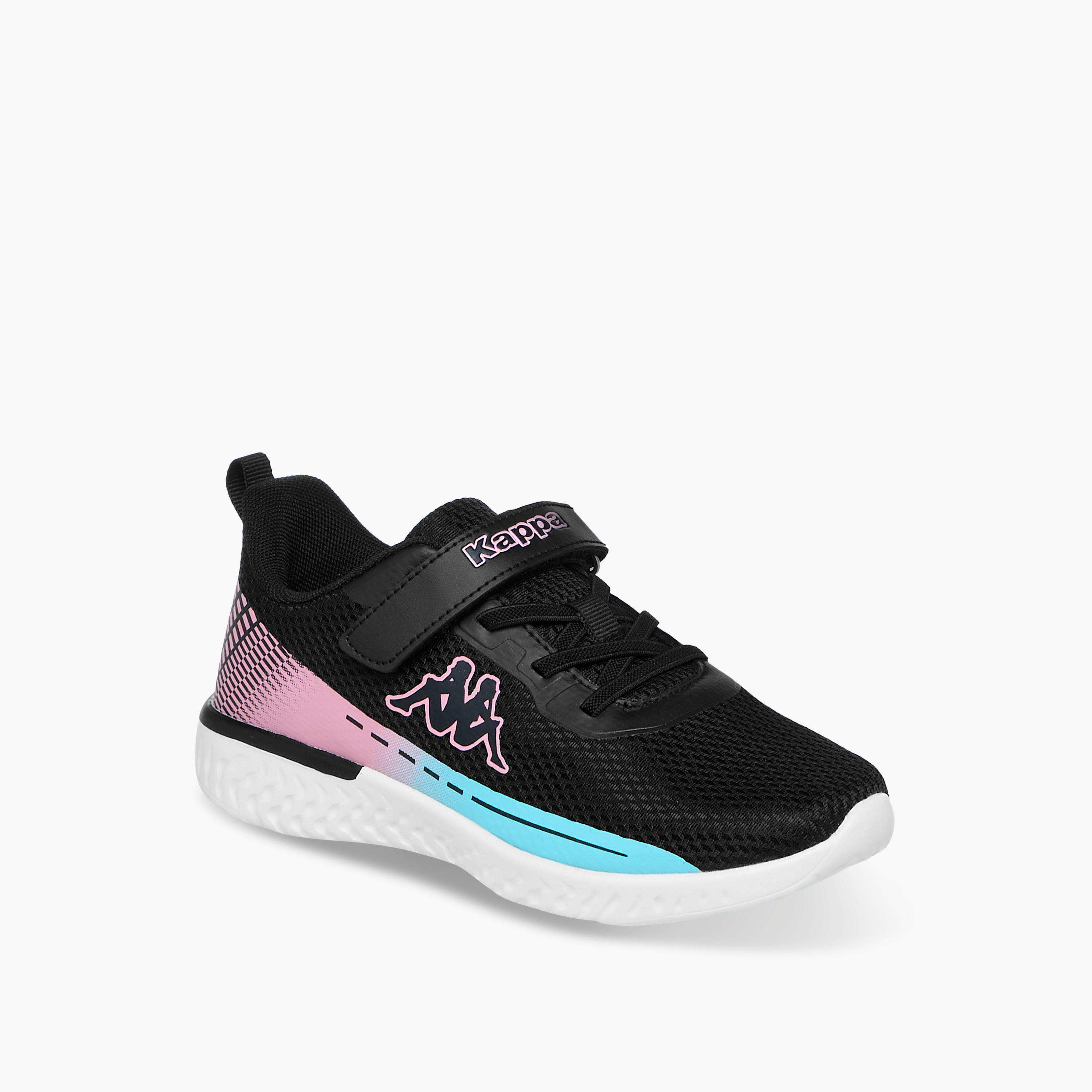 Kappa Girls Panelled Hook & Loop Breathable Walking Shoes-girls-shoes-sports-image-2