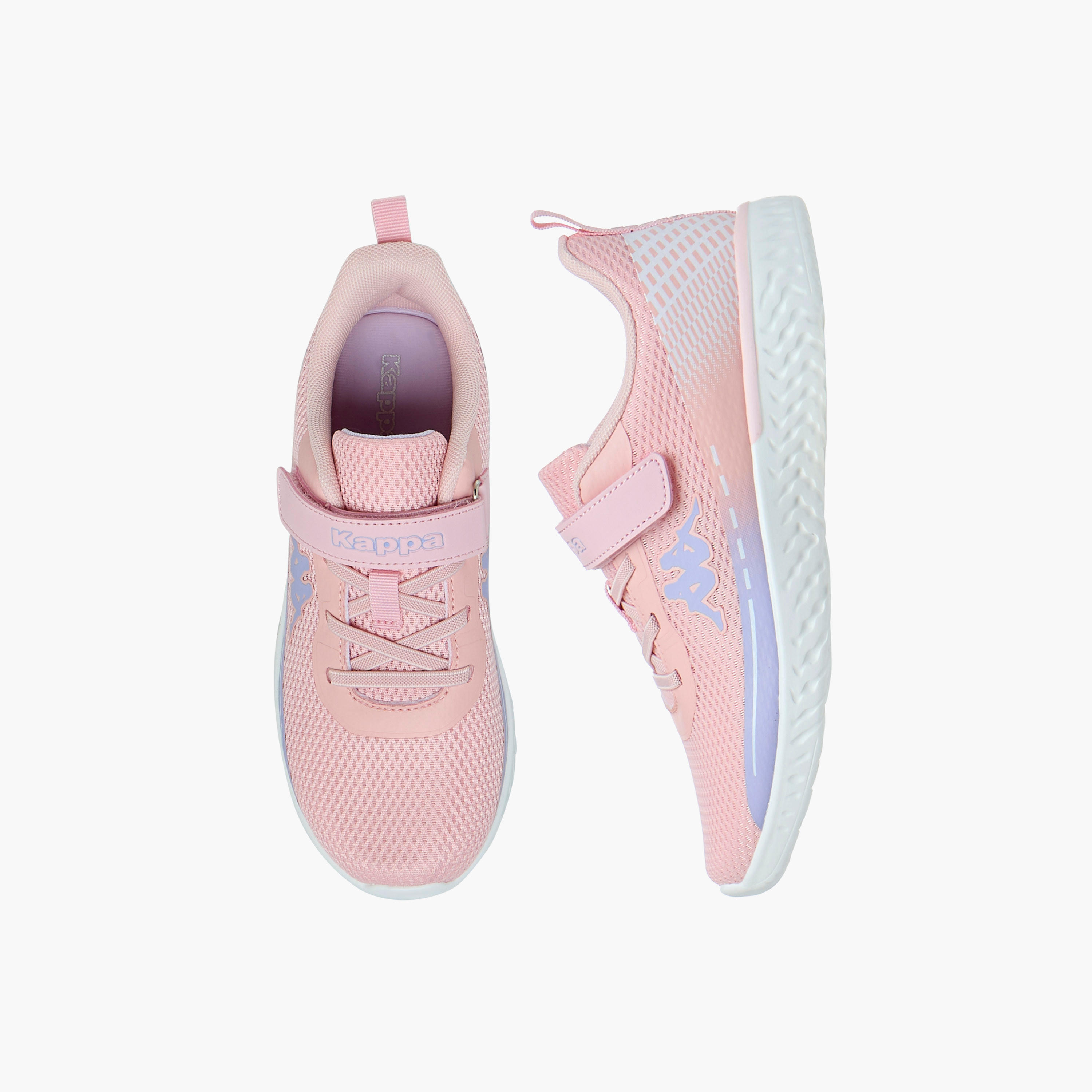 Kappa Girls Panelled Hook & Loop Breathable Walking Shoes-girls-shoes-sports-image-1