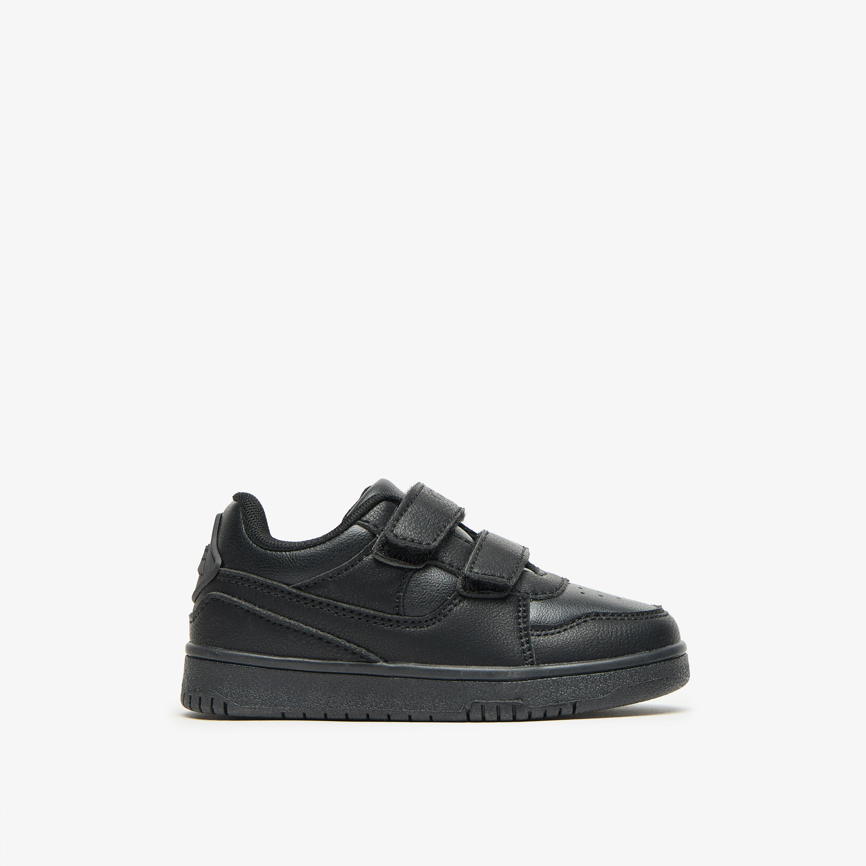 Kappa Kids Panelled School Shoes with Hook and Loop Closure-girls-shoes-schoolshoes-image-3
