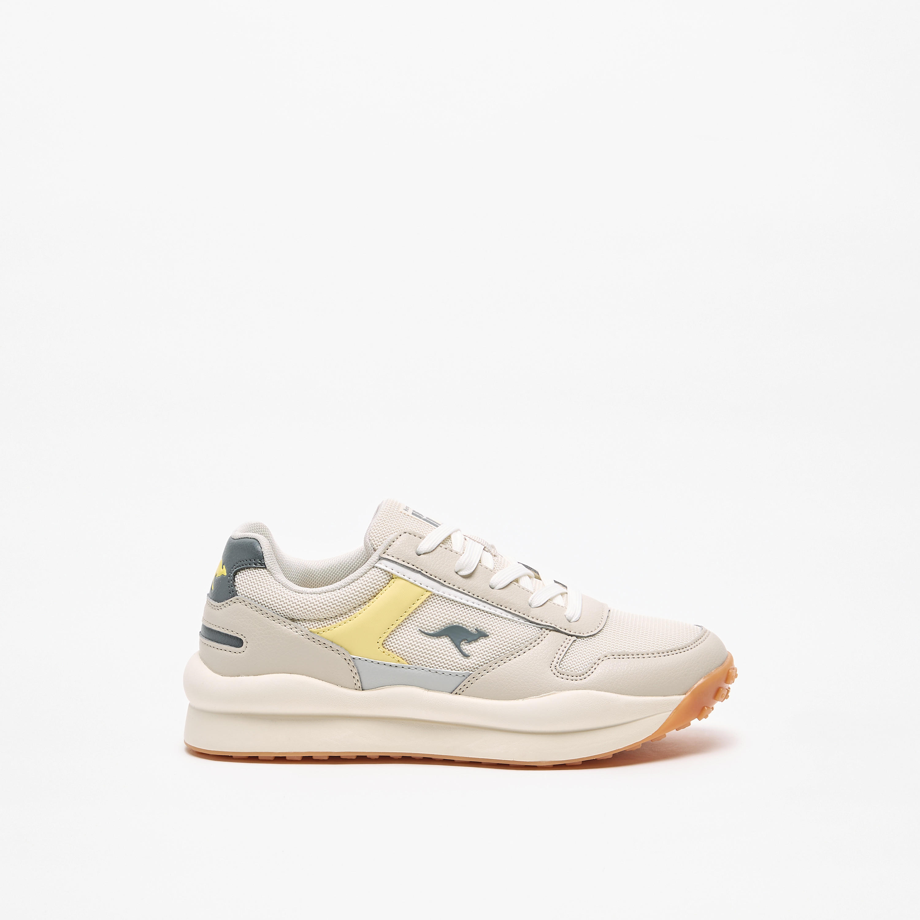 KangaROOS Women's Panelled Lace-Up Sports Shoes with Cushioning-women-shoes-sneakers-image-3