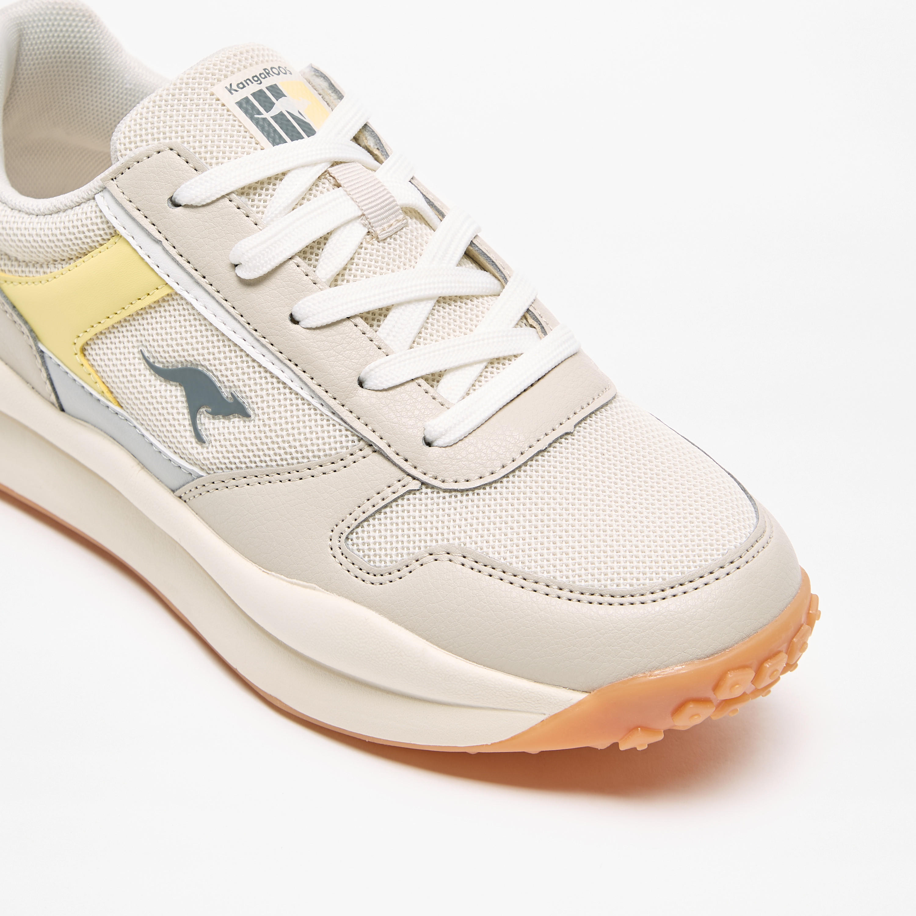 KangaROOS Women's Panelled Lace-Up Sports Shoes with Cushioning-women-shoes-sneakers-image-5