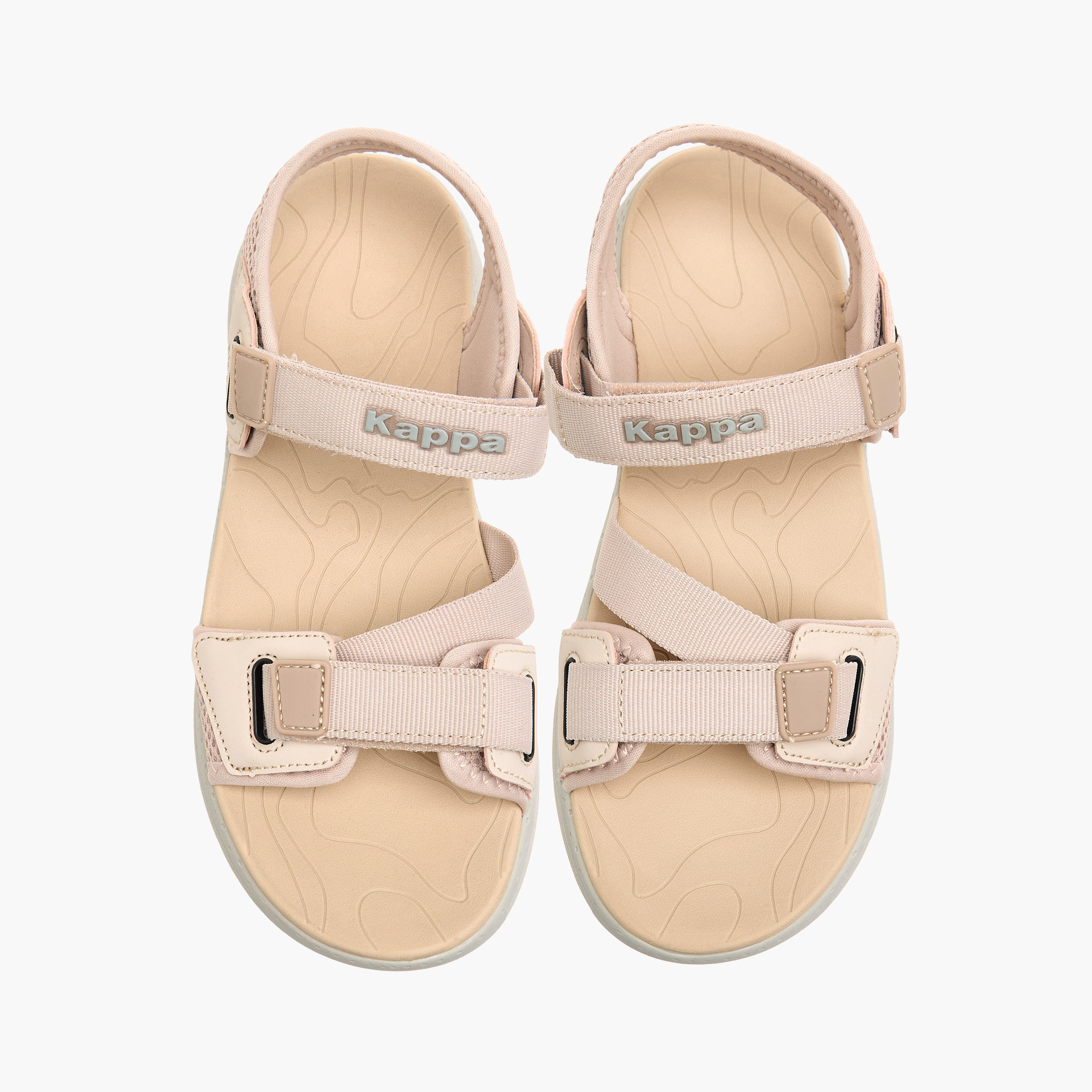 Kappa Women's Logo Detail Sandals with Hook and Loop Closure-women-shoes-sandals-floaters-image-1