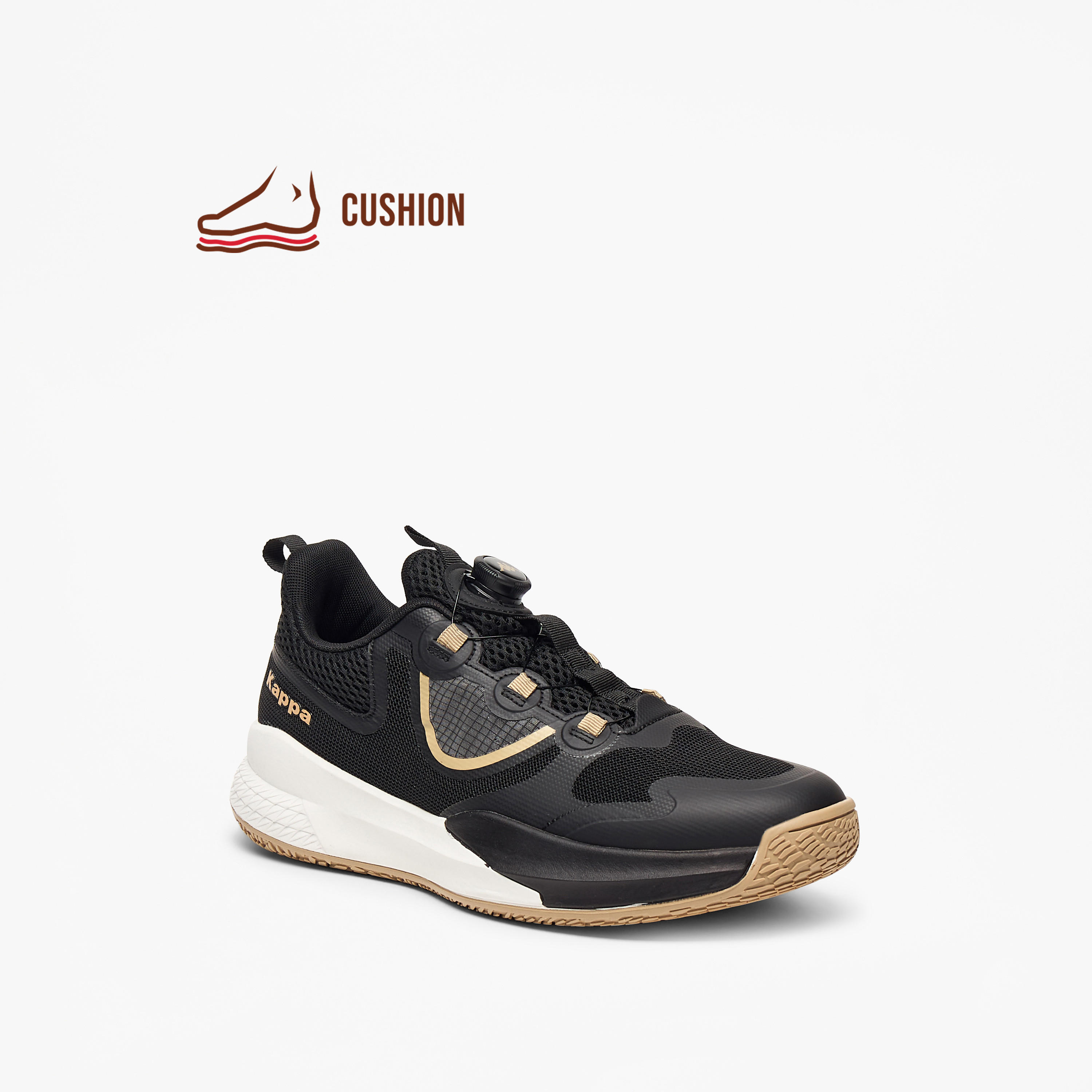 Kappa Men's Lace-Up Padel Sports Shoes with Rotating Buckle Closure-sports-men-shoes-image-1