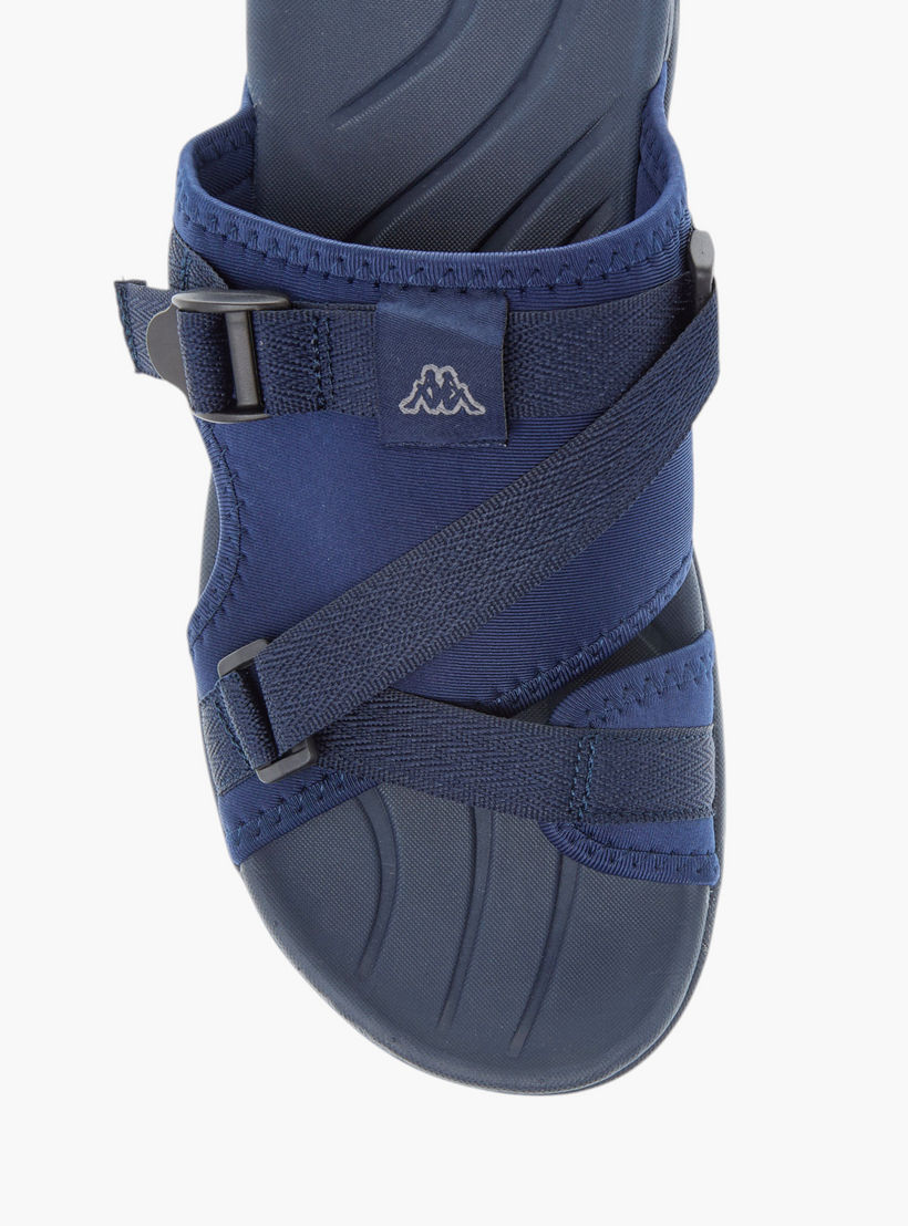 Kappa Men's Solid Slip-On Sports Sandals with Cushioning-men-shoes-sandals-image-3