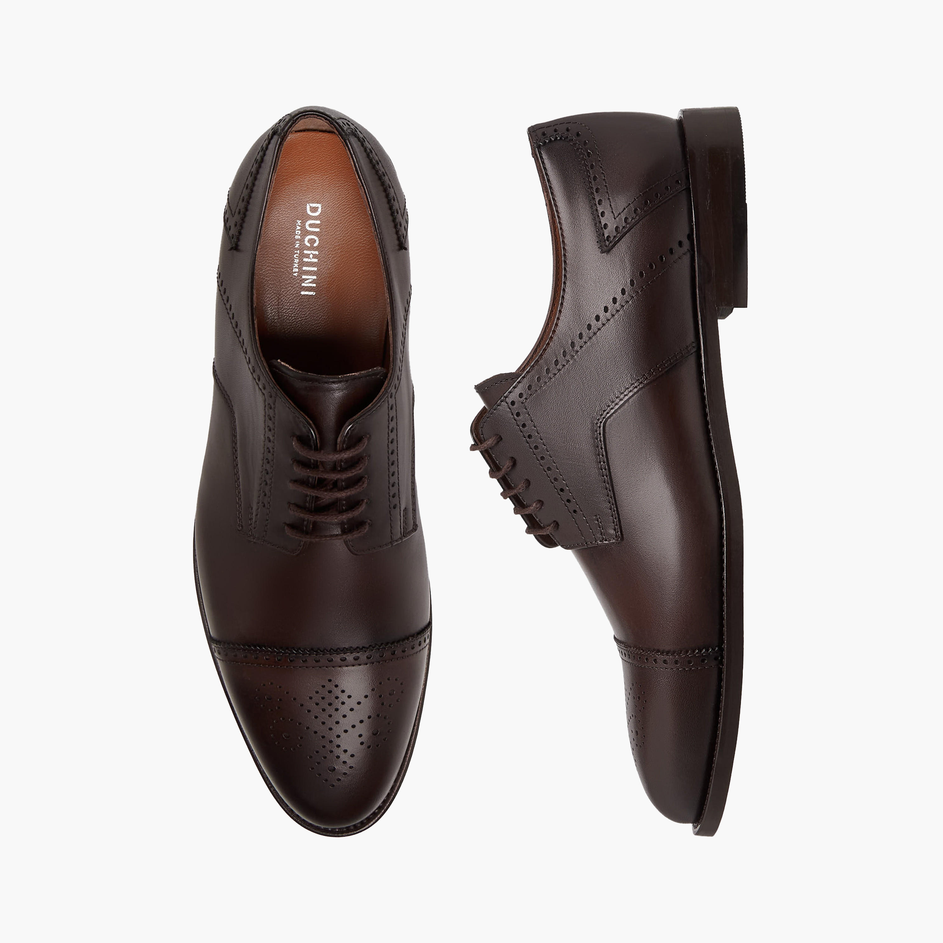 Duchini Men Lace-Up Leather Derby Shoes-men-shoes-formalshoes-image-1