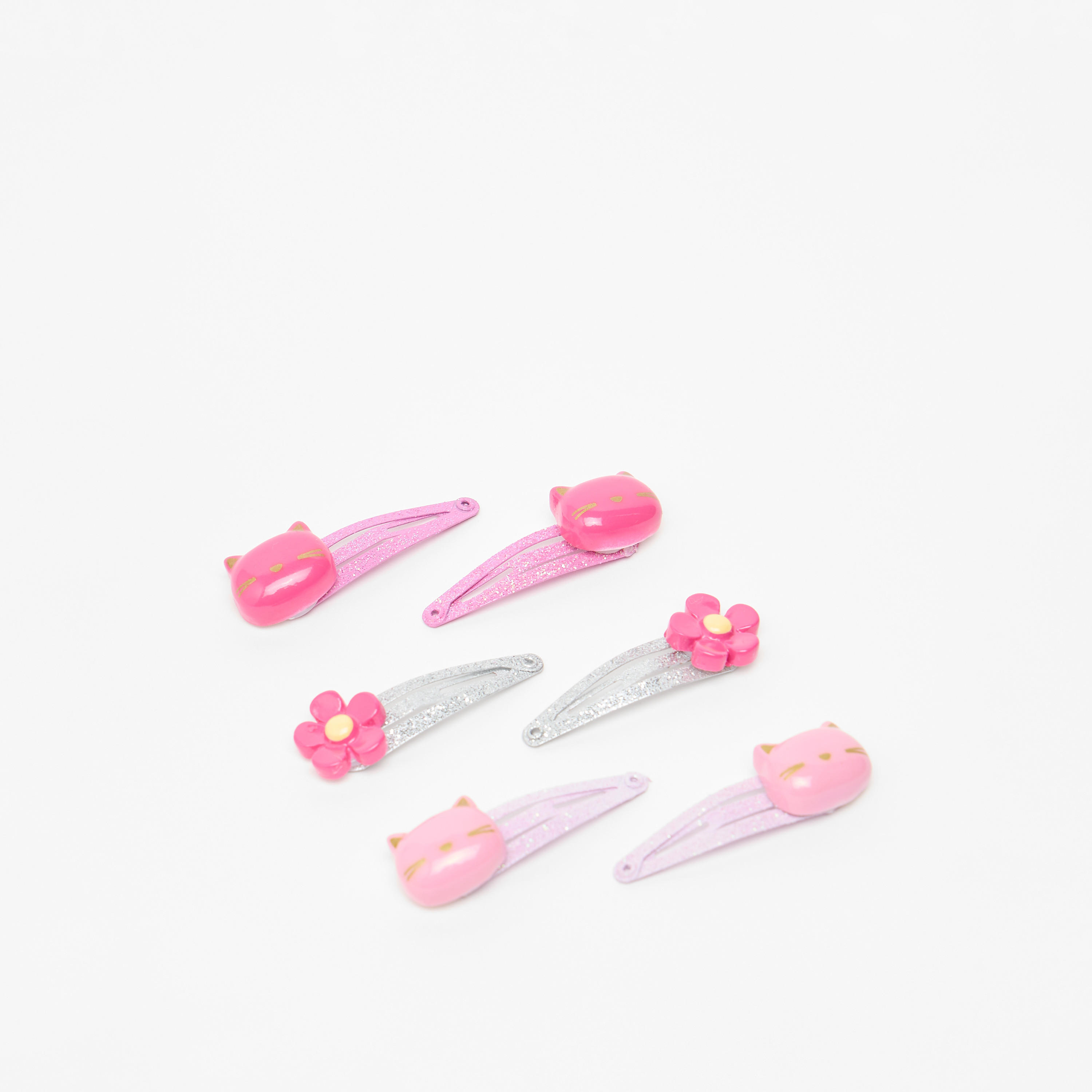مشابك شعر بدلاية مزينة من فلورا بيلا - طقم 6 قطع-girls-accessories-hairaccessories-image-1
