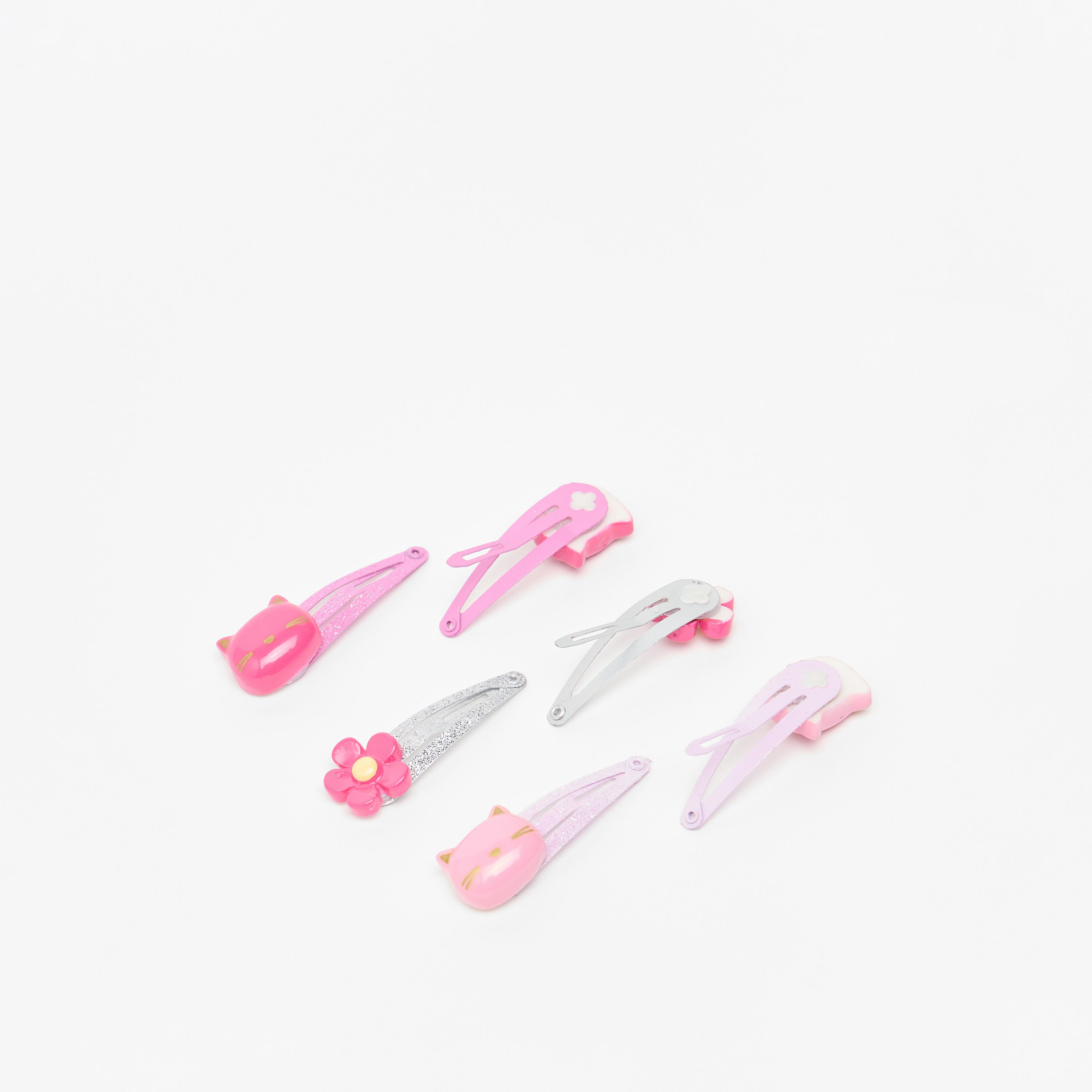 مشابك شعر بدلاية مزينة من فلورا بيلا - طقم 6 قطع-girls-accessories-hairaccessories-image-2