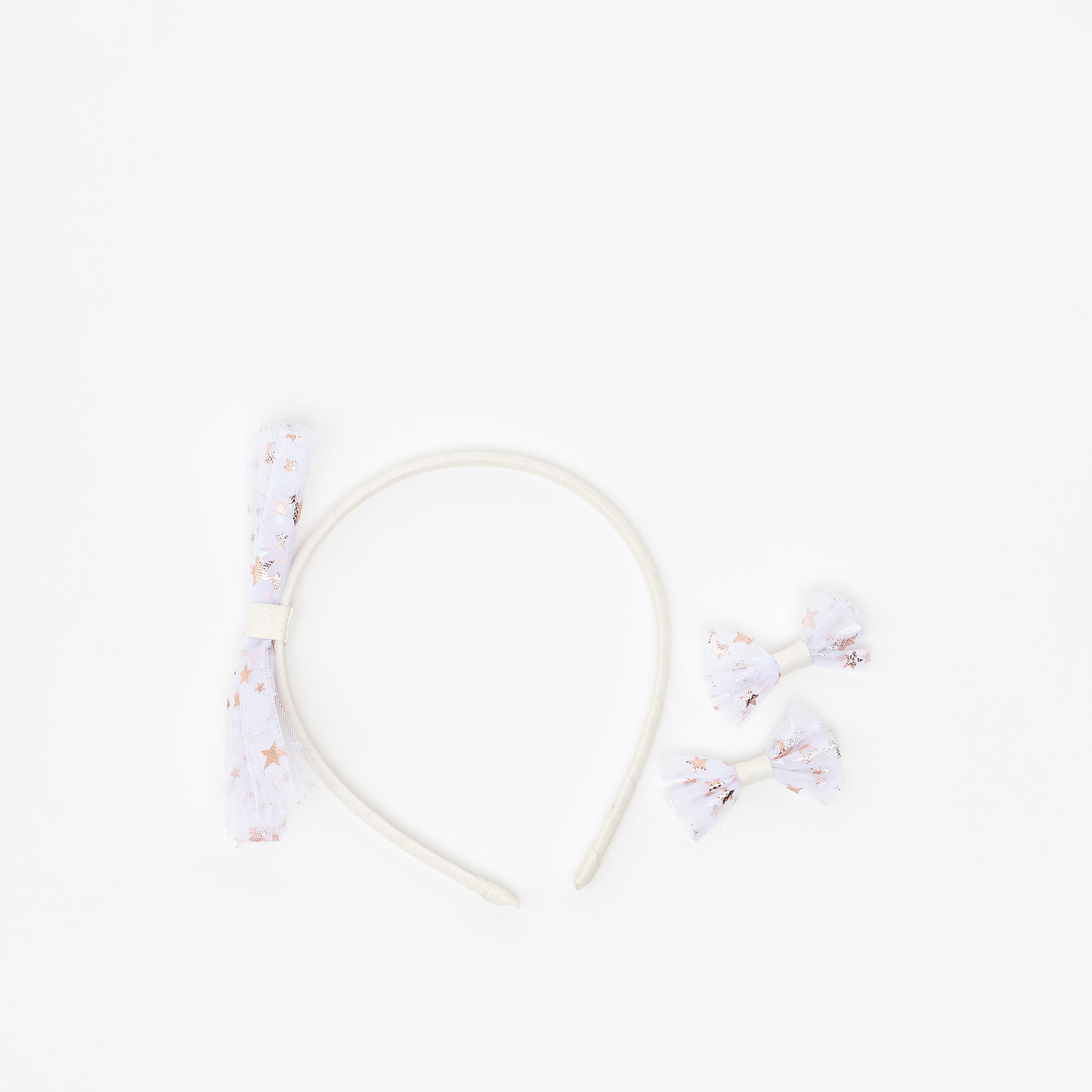 Flora Bella 3-Piece Bow Hairband and Hair Clip Set-girls-accessories-hairaccessories-image-1