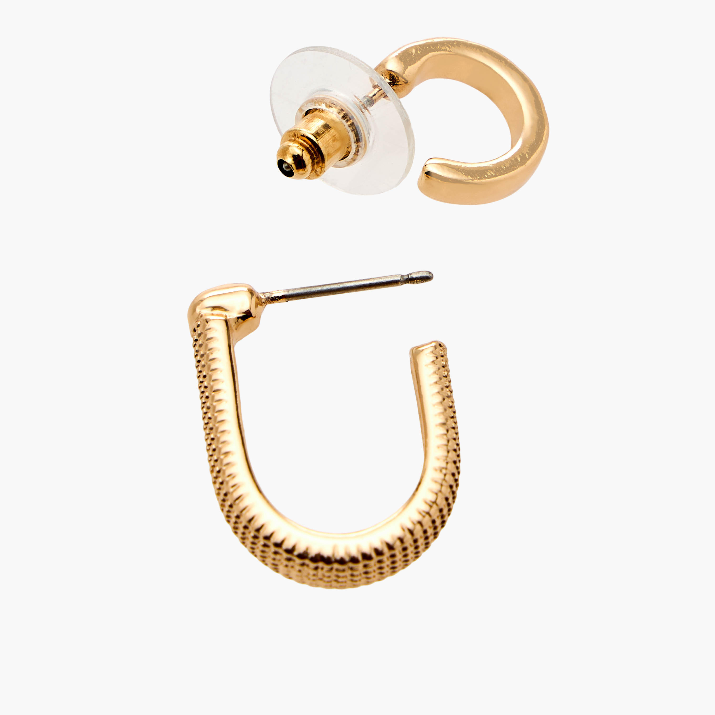 Flora Bella Pack of 6 Metallic Hoop Earrings with Pushback Closure-women-watchesandjewellery-jewellery-earrings-image-4