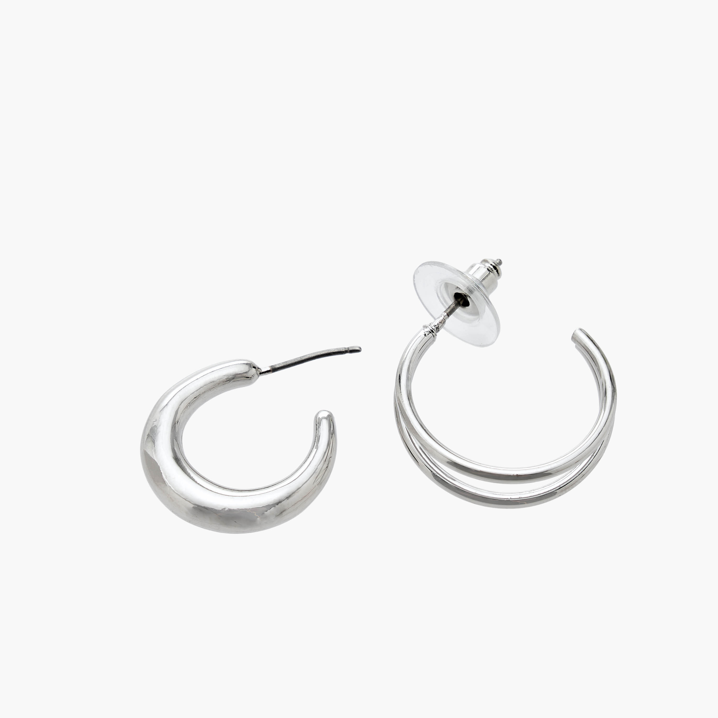 طقم حلقان طوق بلون ذهبي بمكبس إغلاق خلفي 6 قطع من فلورا بيلا-women-watchesandjewellery-jewellery-earrings-image-4