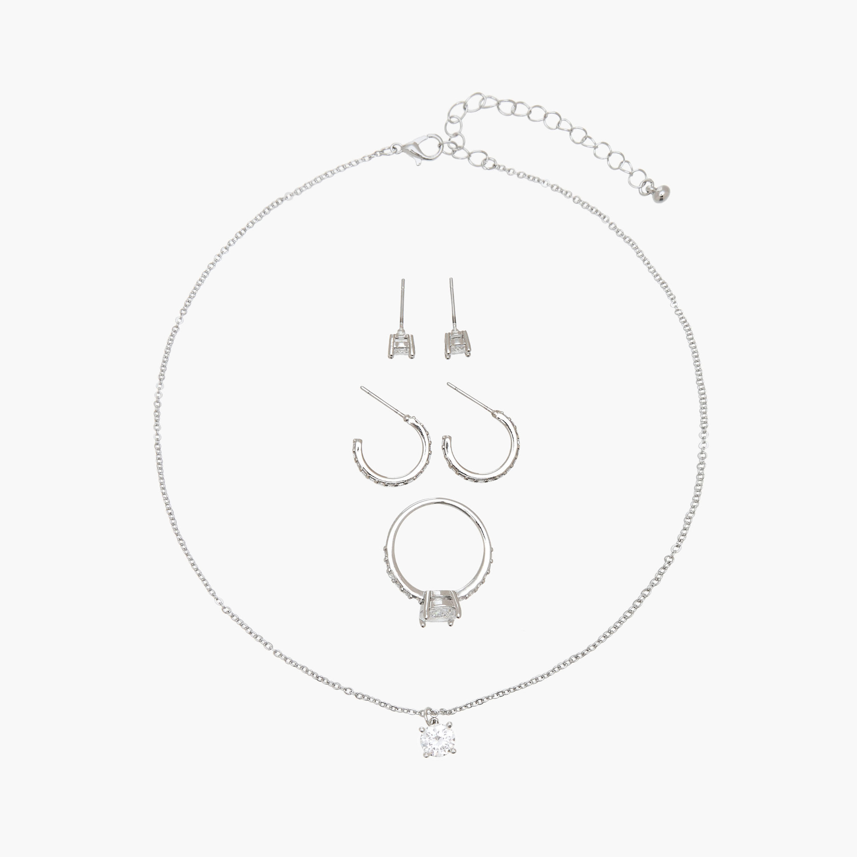 Flora Bella Metallic 4-Piece Jewellery Set-women-watchesandjewellery-jewellery-jewellerysets-image-1